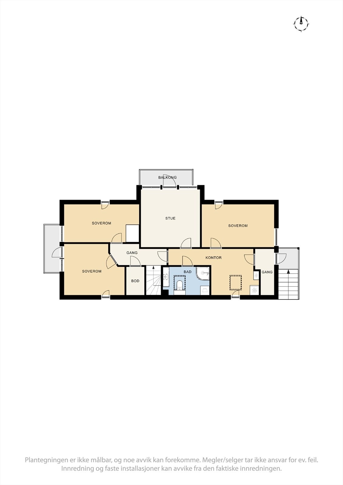 Planskisse andre etasje. Galleribilde