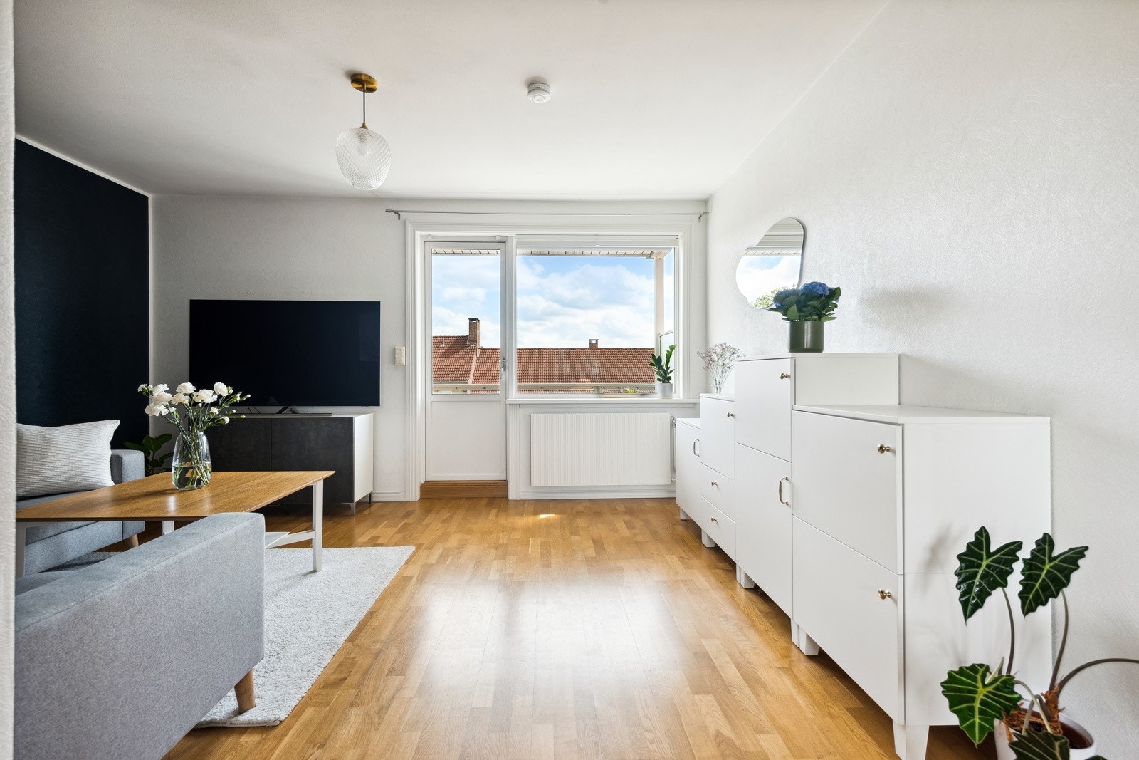 Stue med utgang til balkong på 7 kvm. Galleribilde