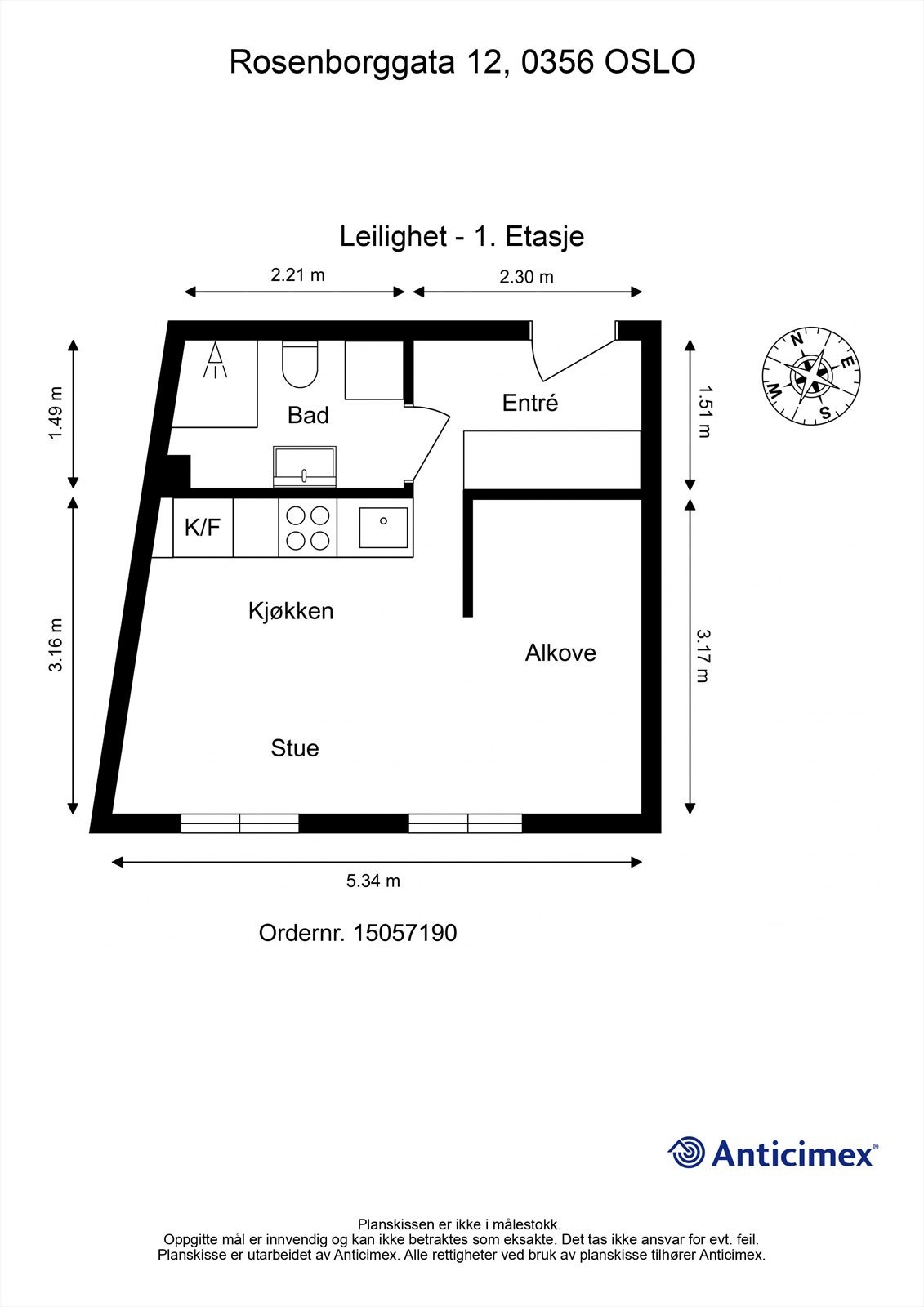 Plantegning Galleribilde