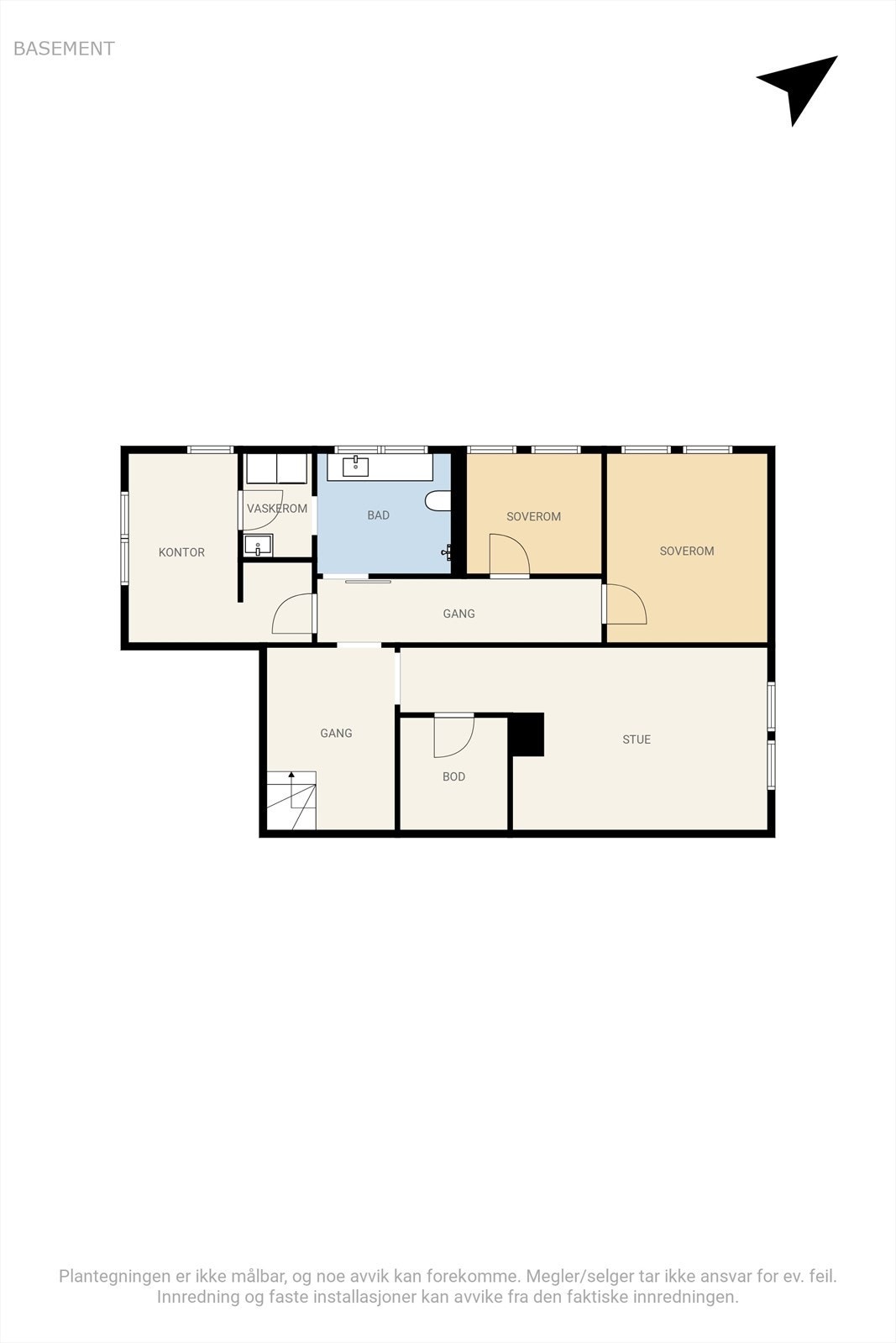 Plantegning u.etg Galleribilde