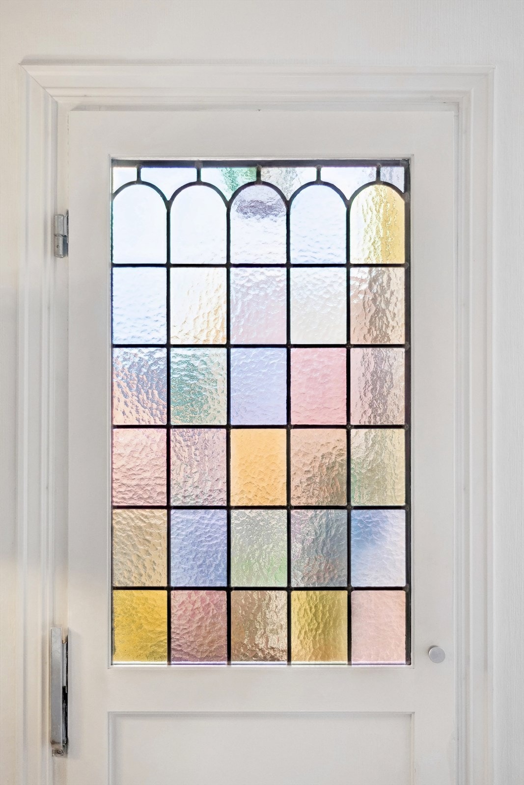 Balkongdør med blyglass. Galleribilde