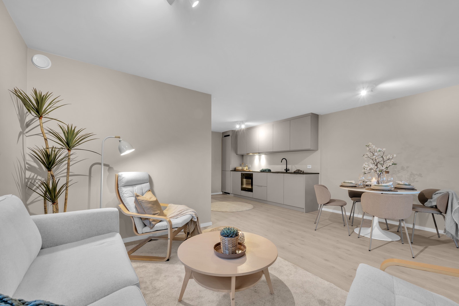 Det er flere mulighet å innrede leiligheten på. Galleribilde