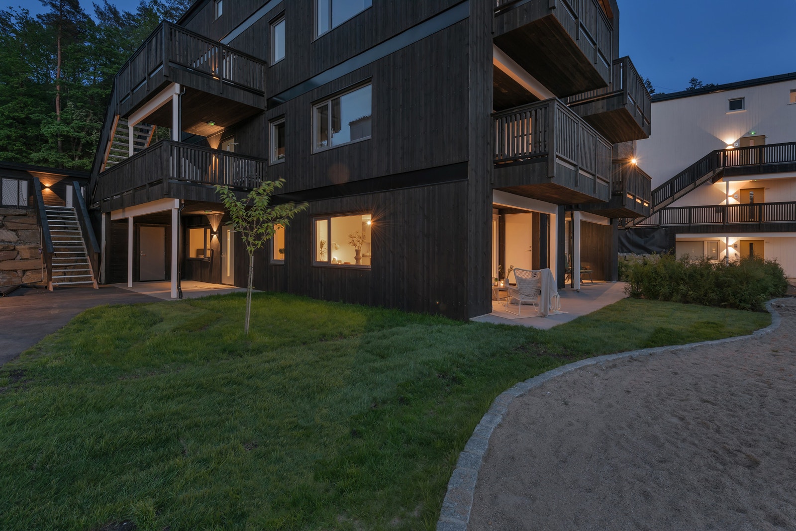 Fin kveldsstemning Galleribilde