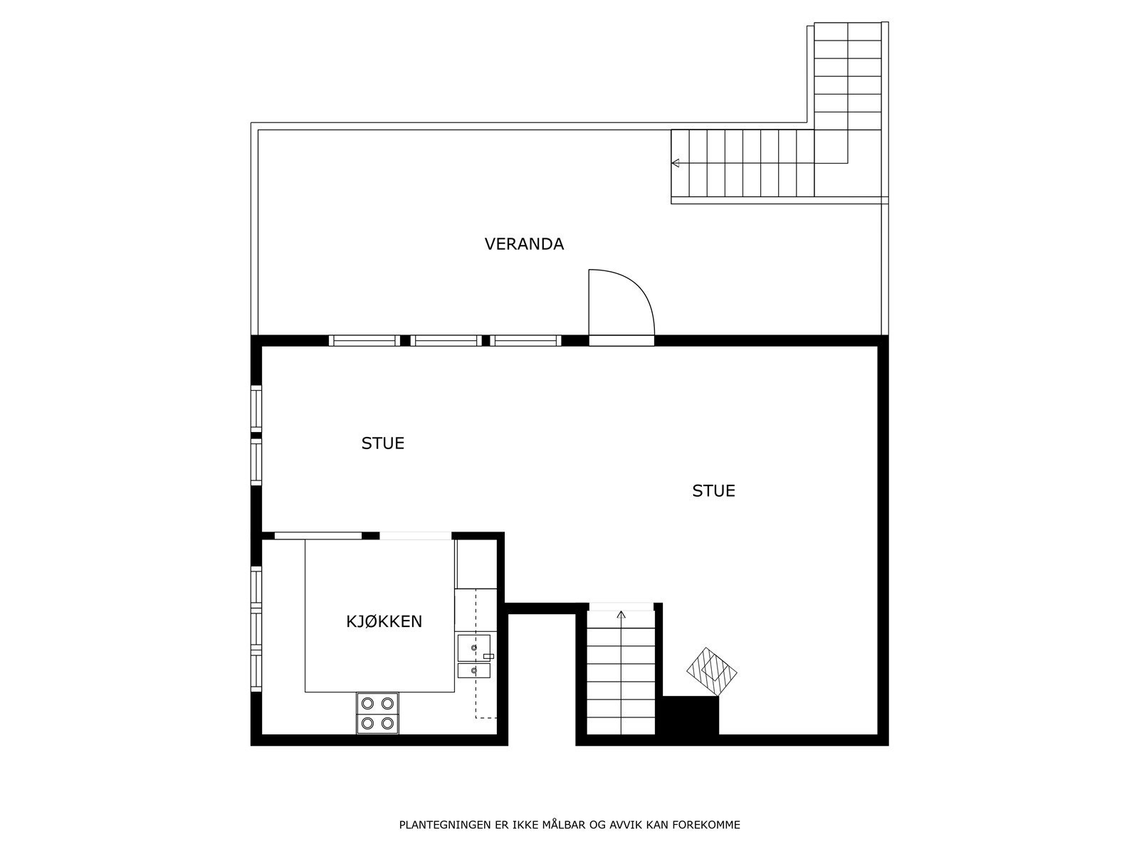 Plantegning hovedetasje Galleribilde