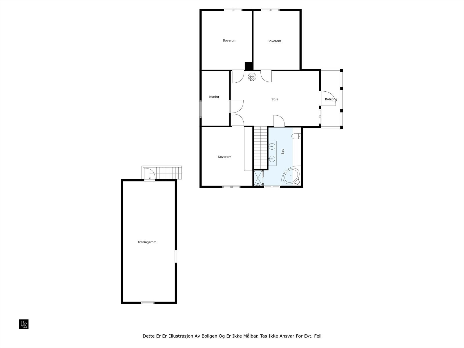 2. etg.: Plantegning Galleribilde