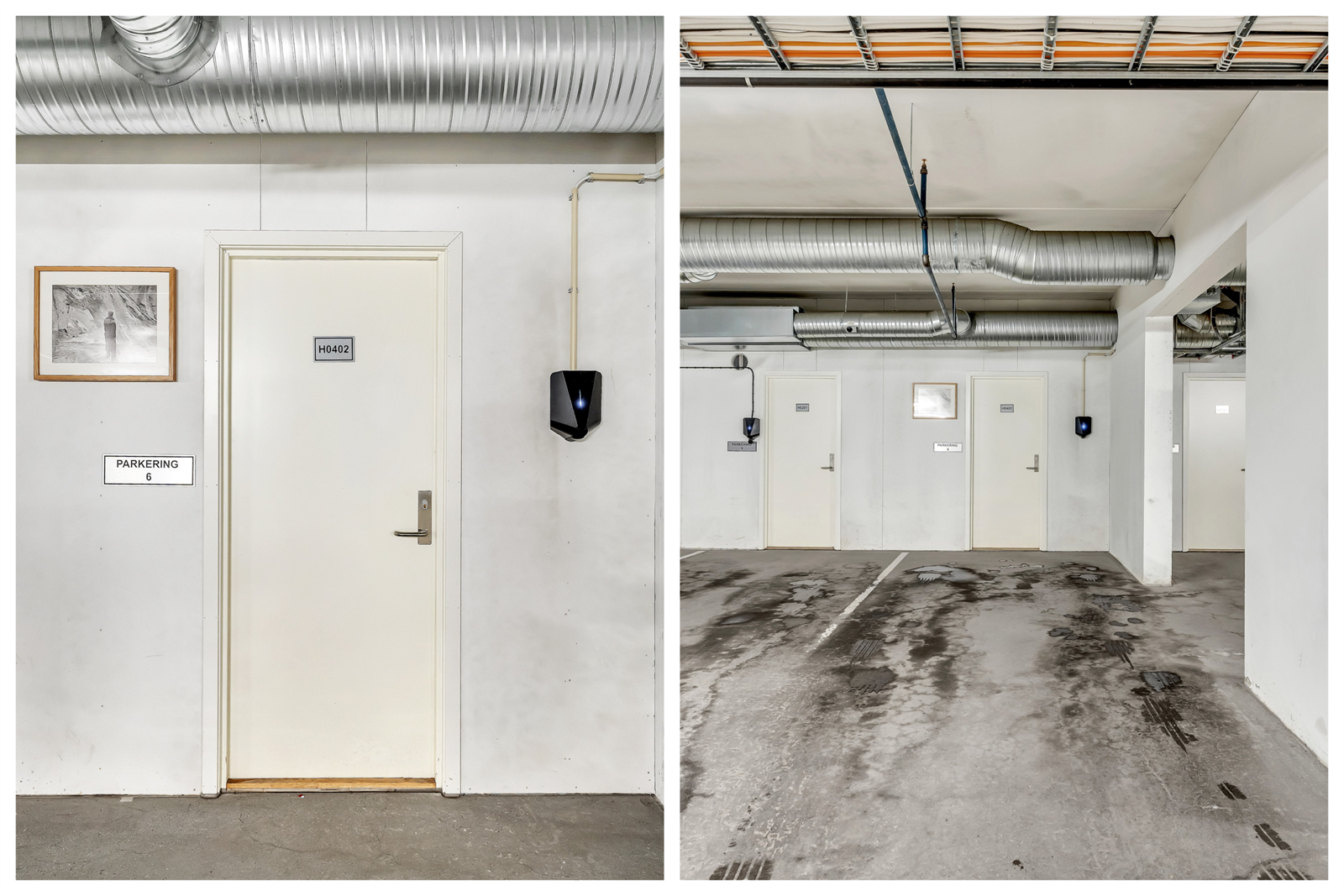 Videre så er det garasjeplass med el.billader og disponibel bod til oppbevaring. Galleribilde