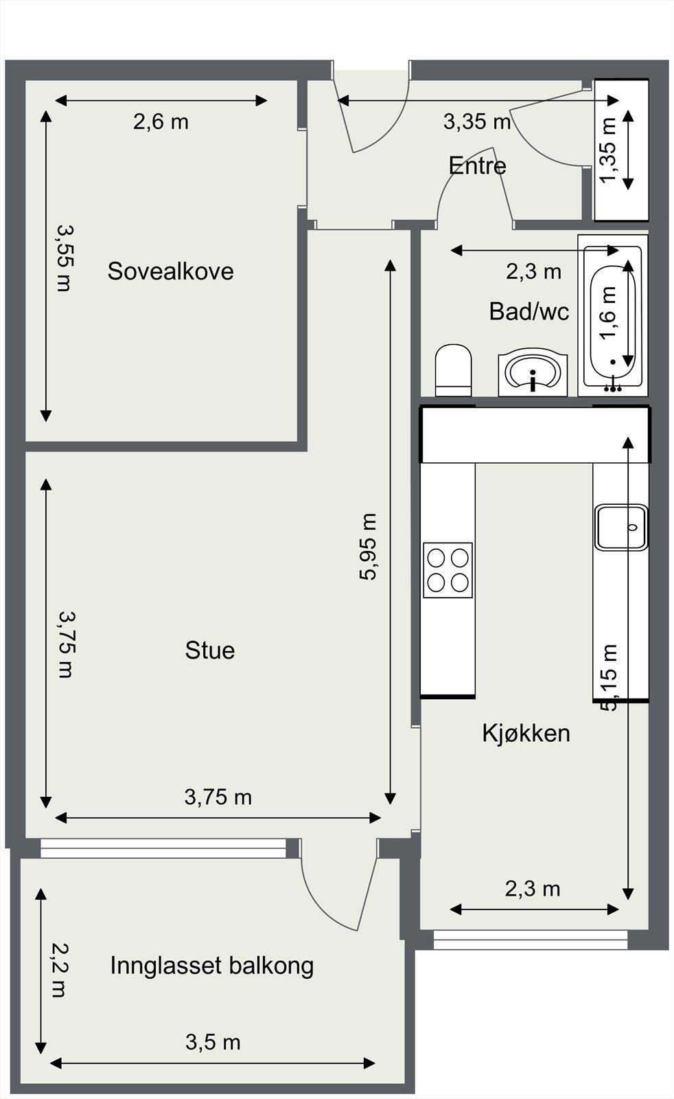 Plantegning Galleribilde