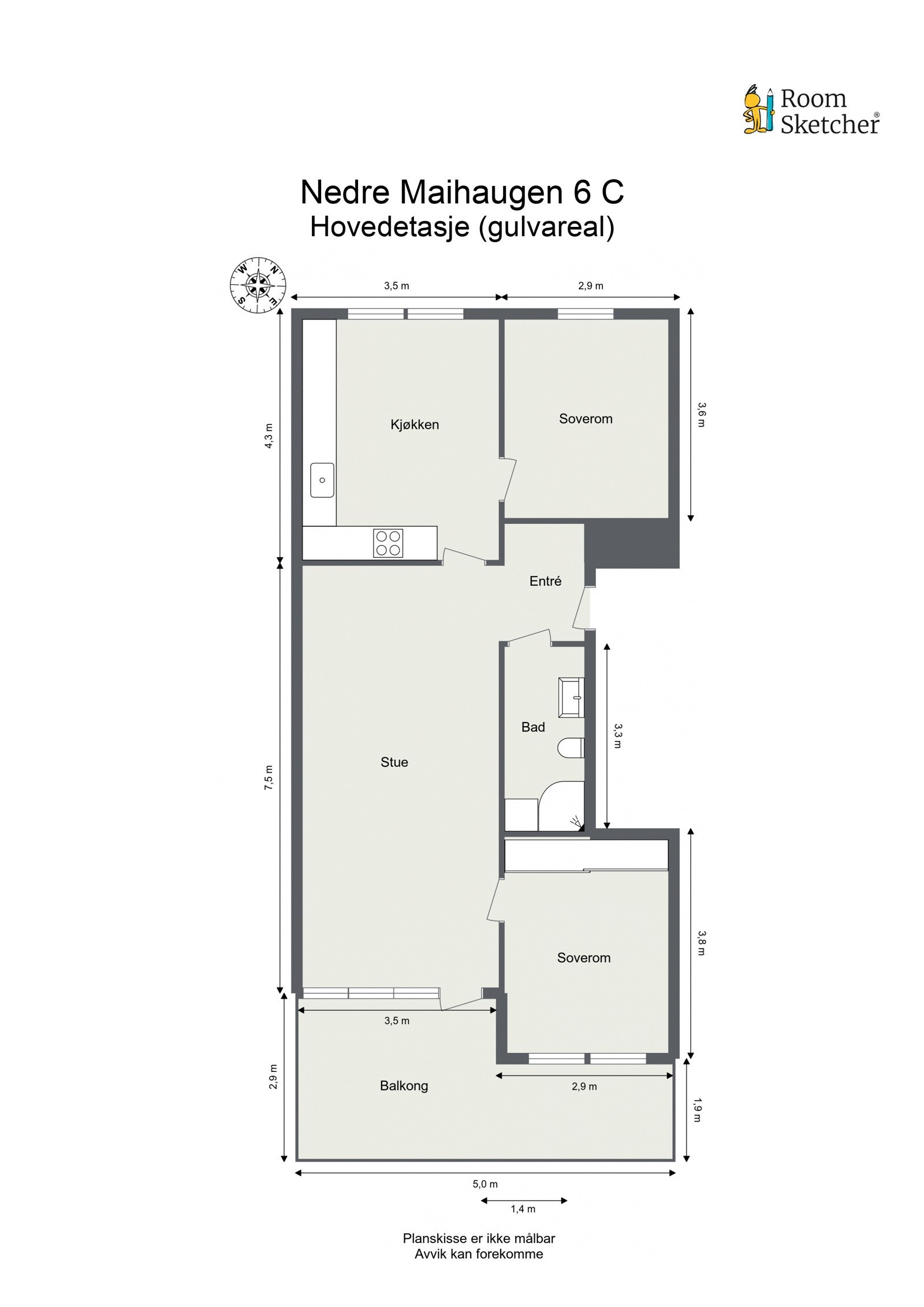 Plantegning Galleribilde