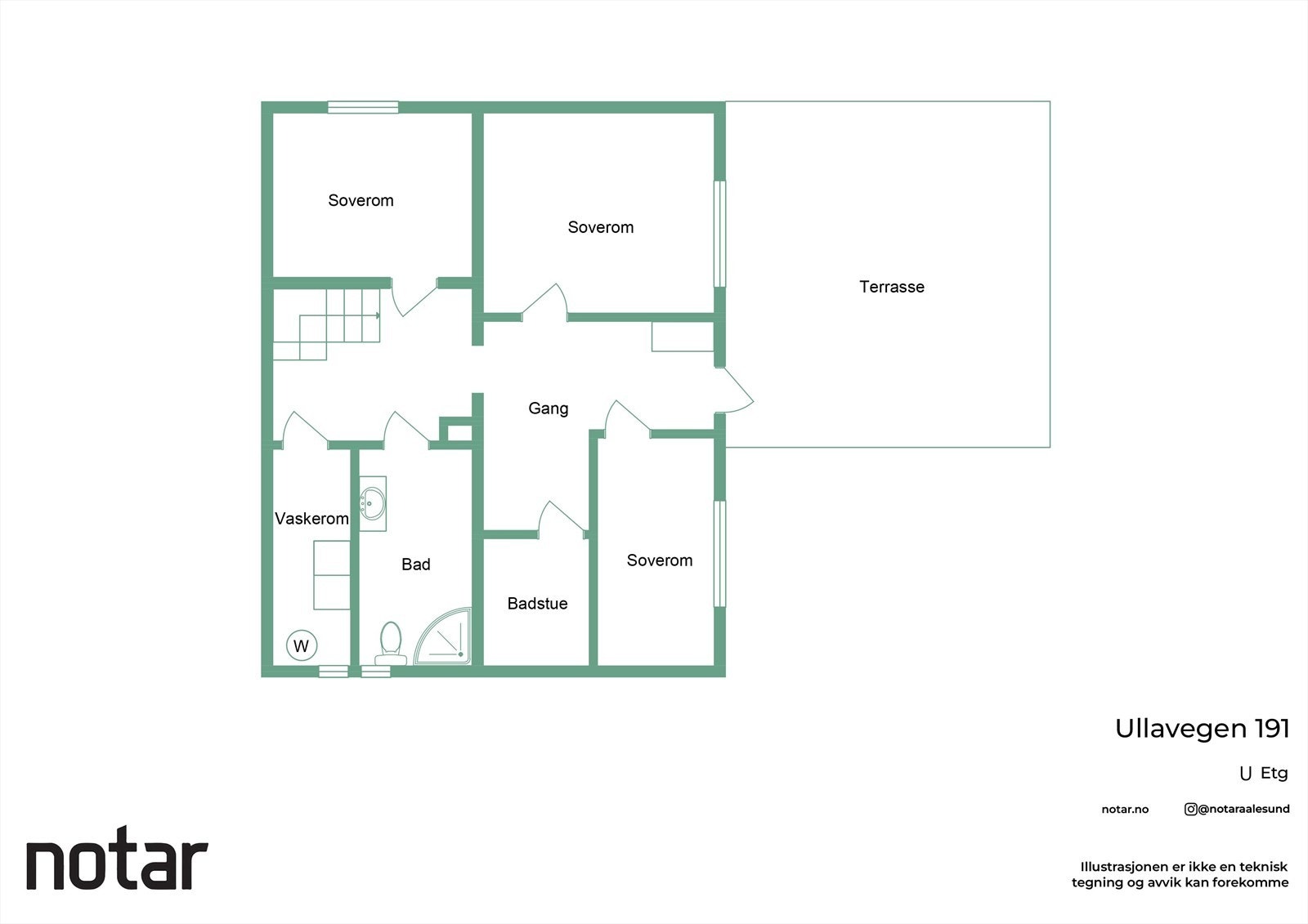 Planløsning underetasje Galleribilde