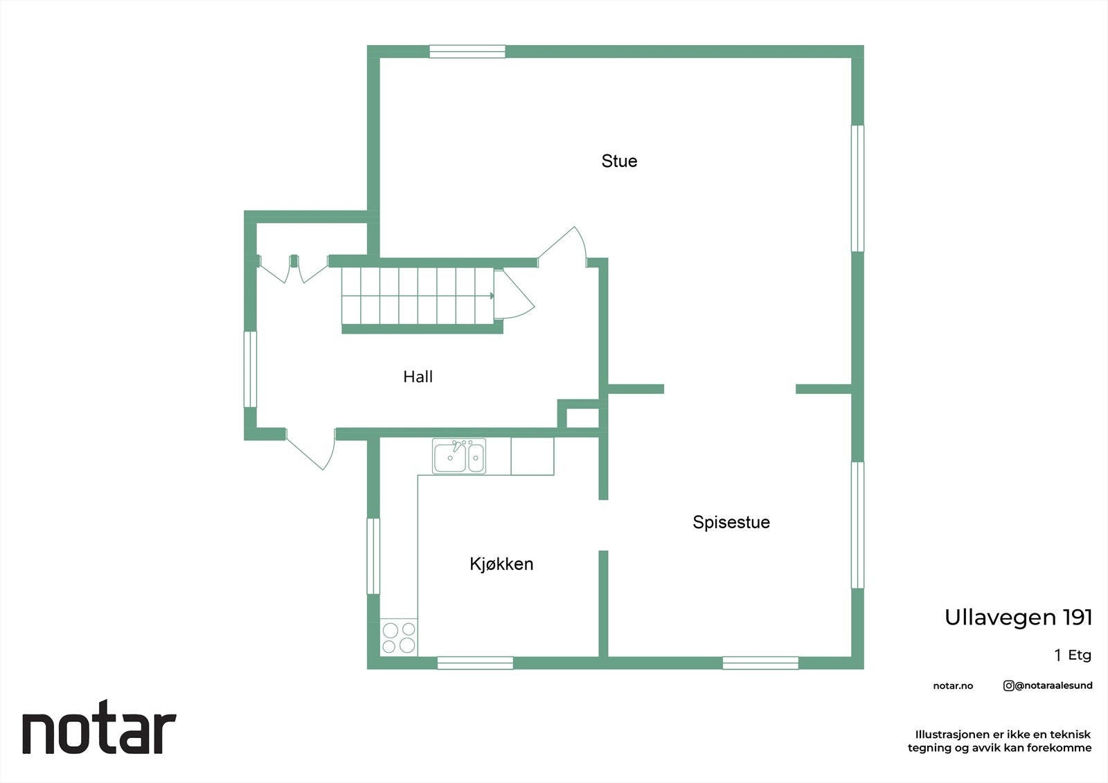 Planløsning første etasje Galleribilde