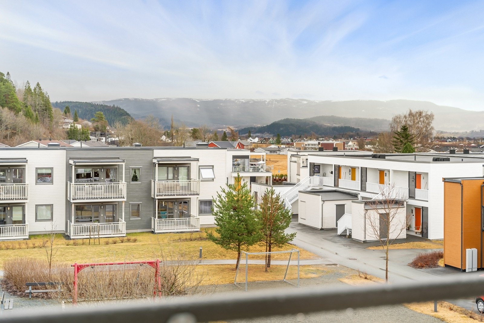 Flott utsikt fra balkongen. Galleribilde