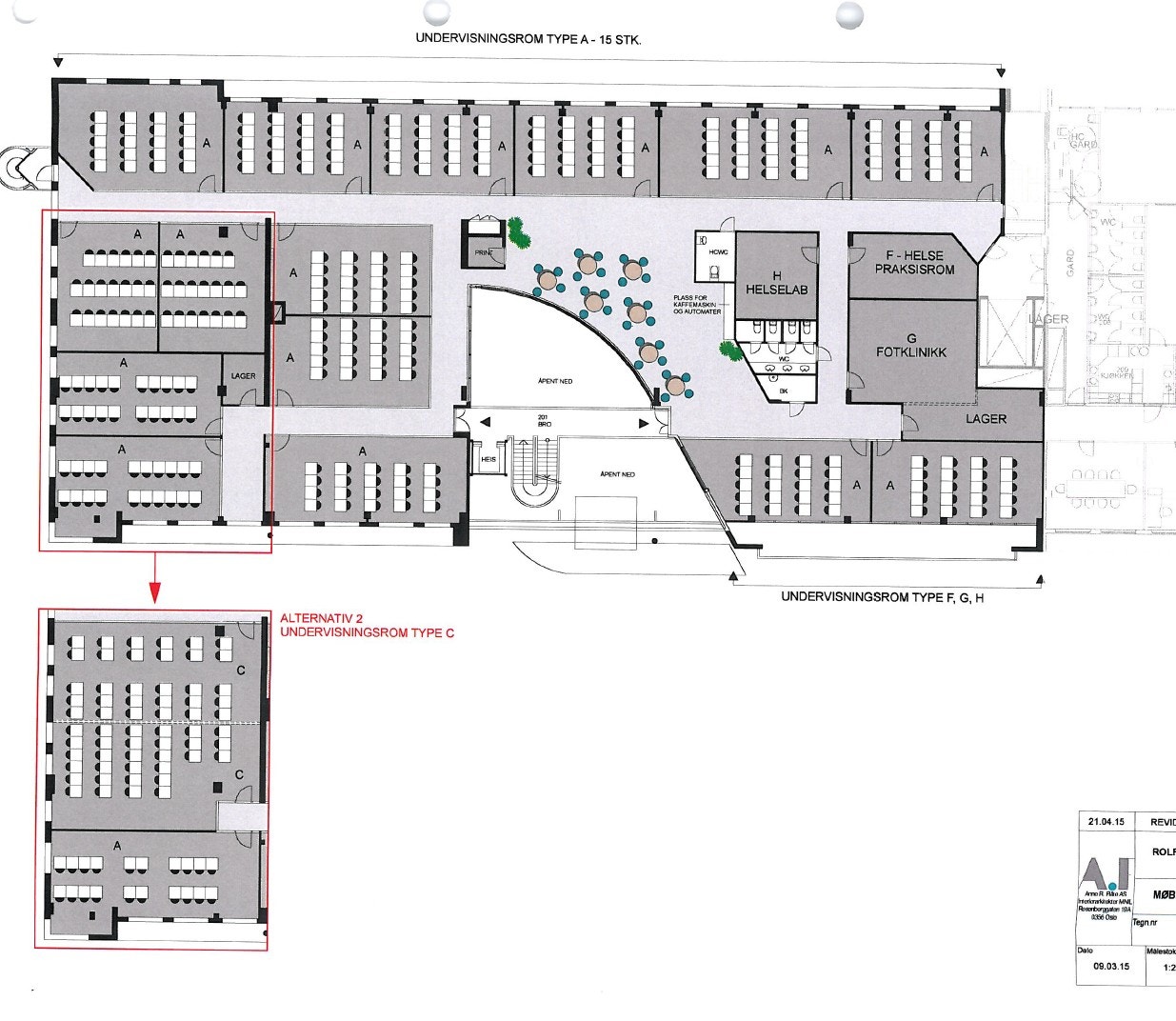 Plantegning 2 etg. Galleribilde