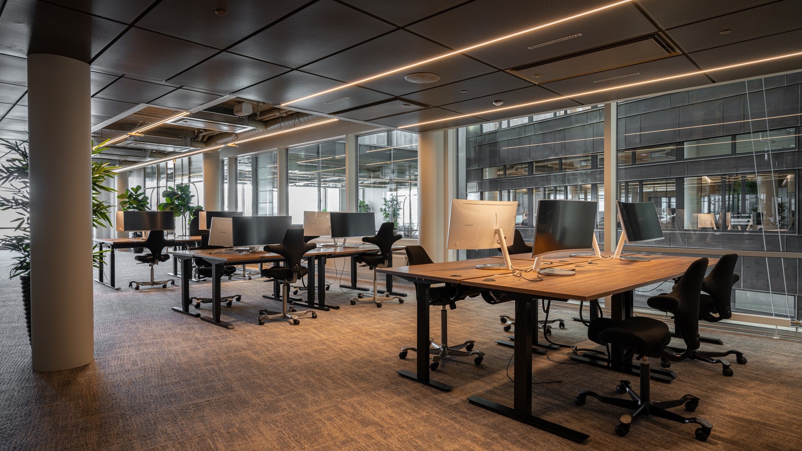 Fra de aktuelle kontorlokalene i 5. etasje Galleribilde