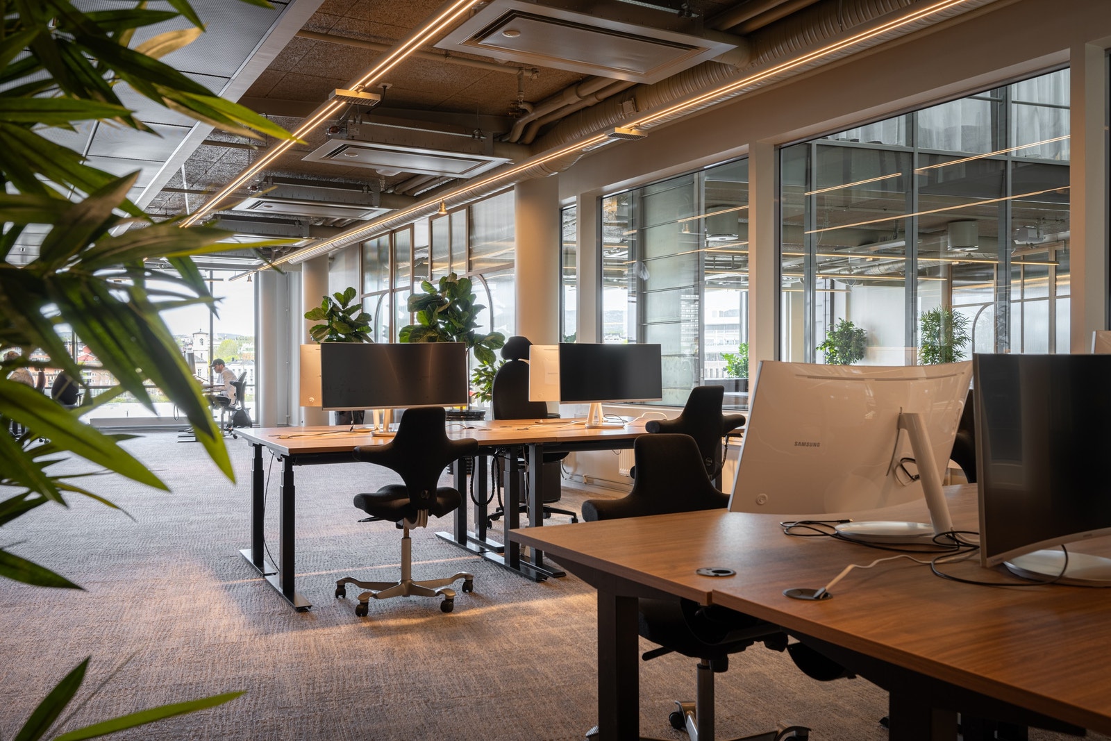 Fra de aktuelle kontorlokalene i 5. etasje Galleribilde