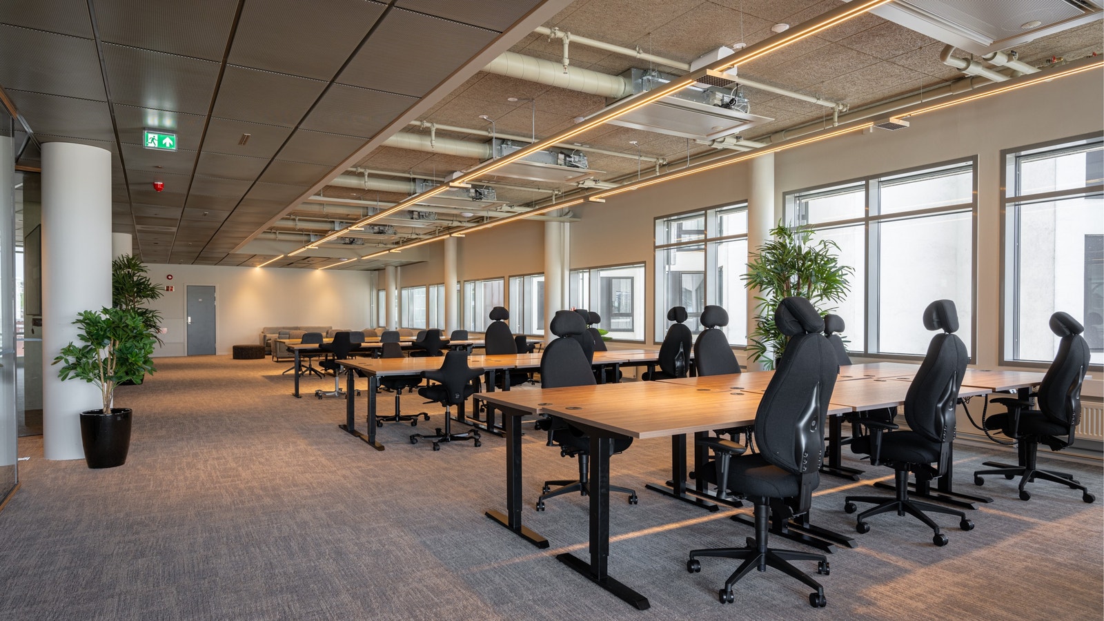 Fra de aktuelle kontorlokalene i 5. etasje Galleribilde