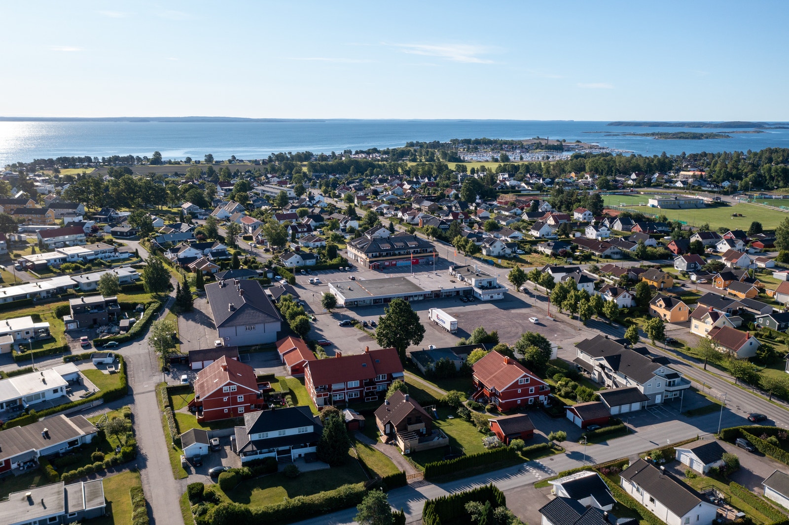 Flyfoto over området Galleribilde