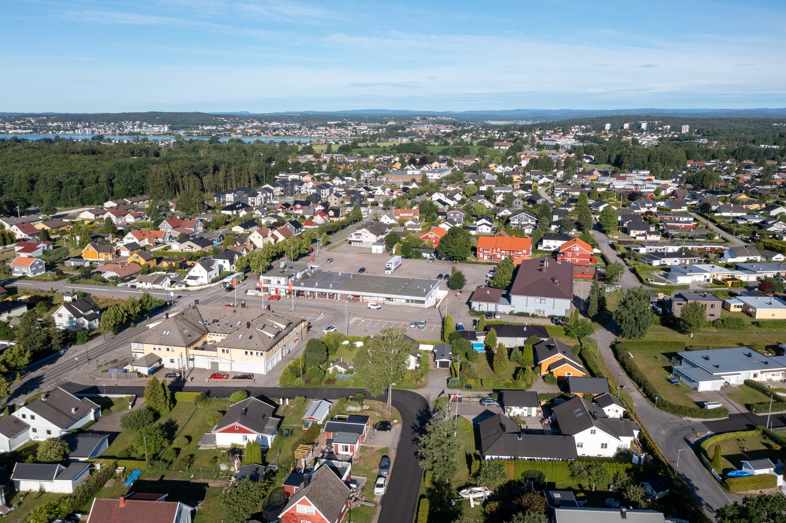 Flyfoto over området Galleribilde