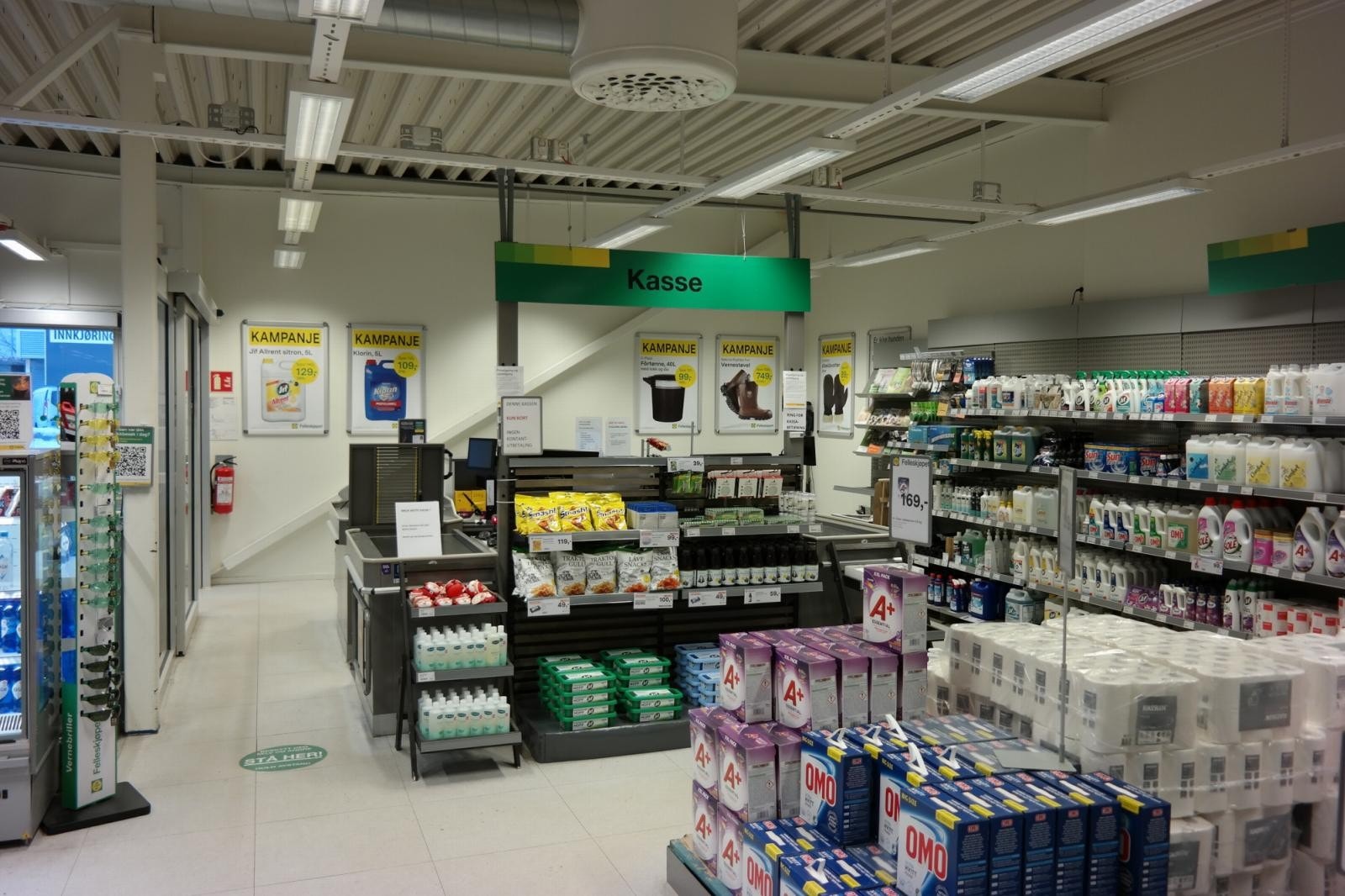 Kassaområde. Galleribilde