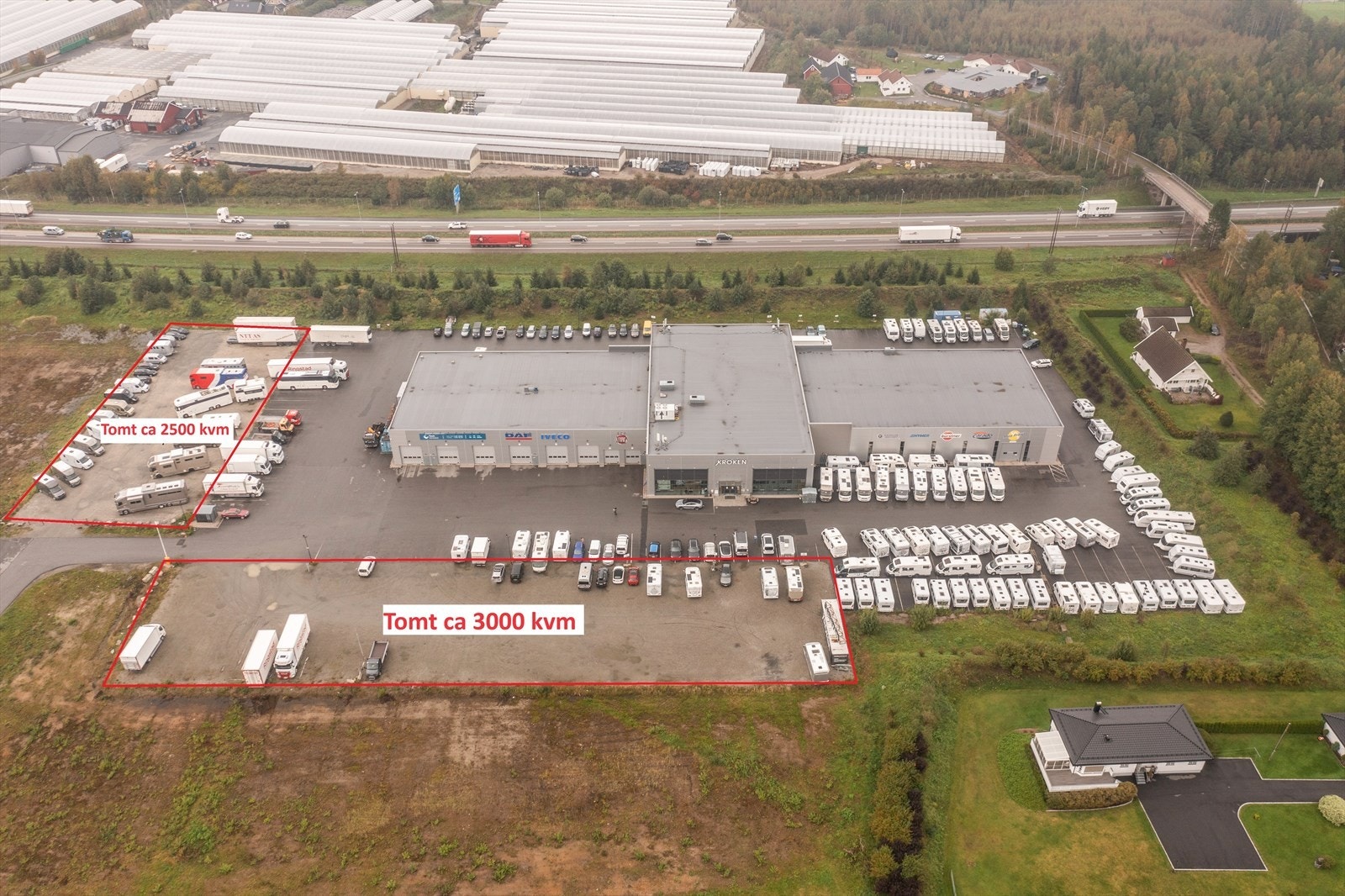 Ledige tomter for utelagring Galleribilde