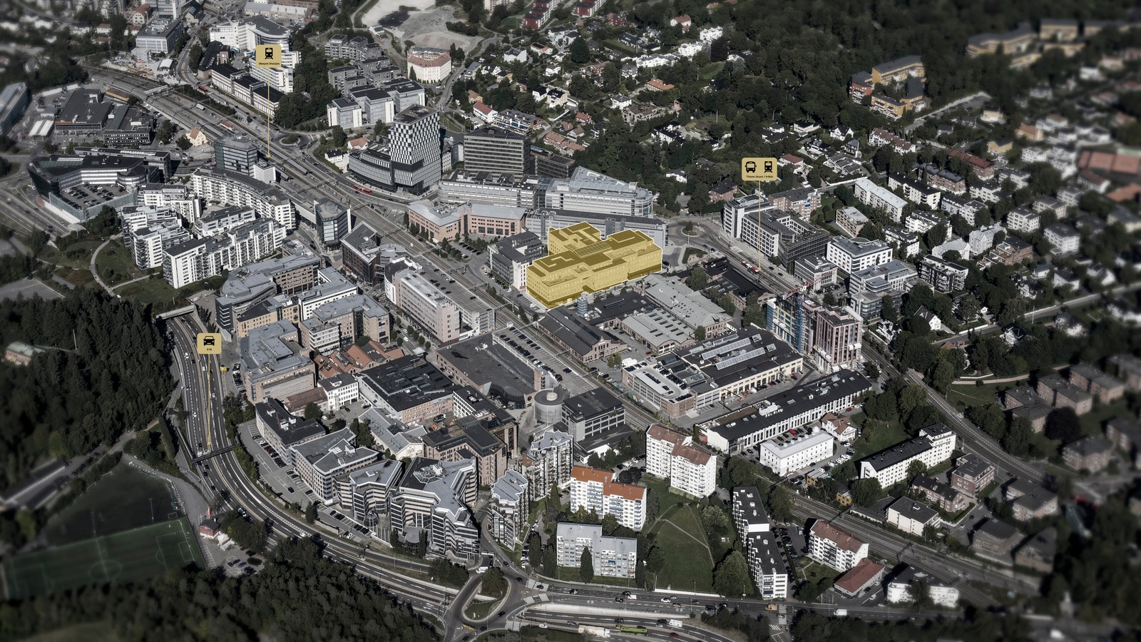 Plassert sentralt på Skøyen Galleribilde