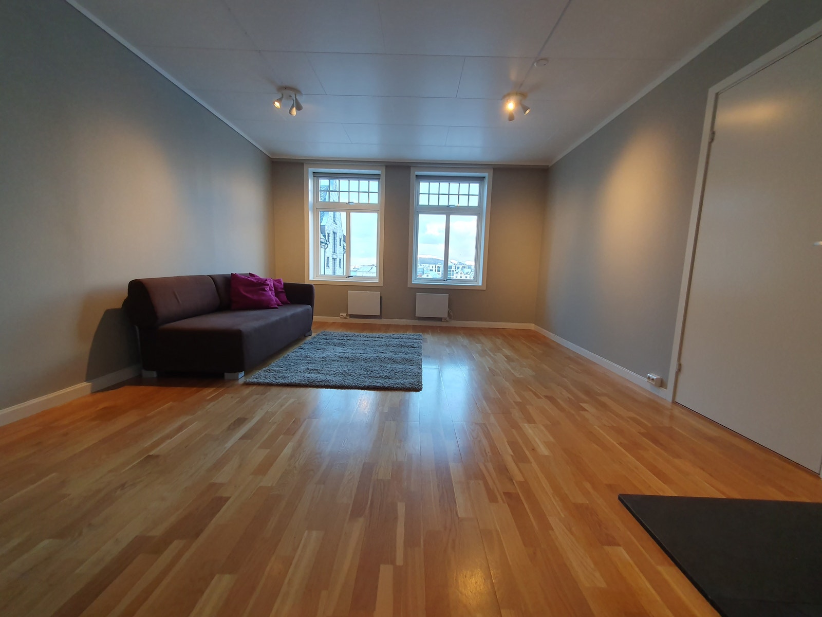 Stue med flott utsikt Galleribilde