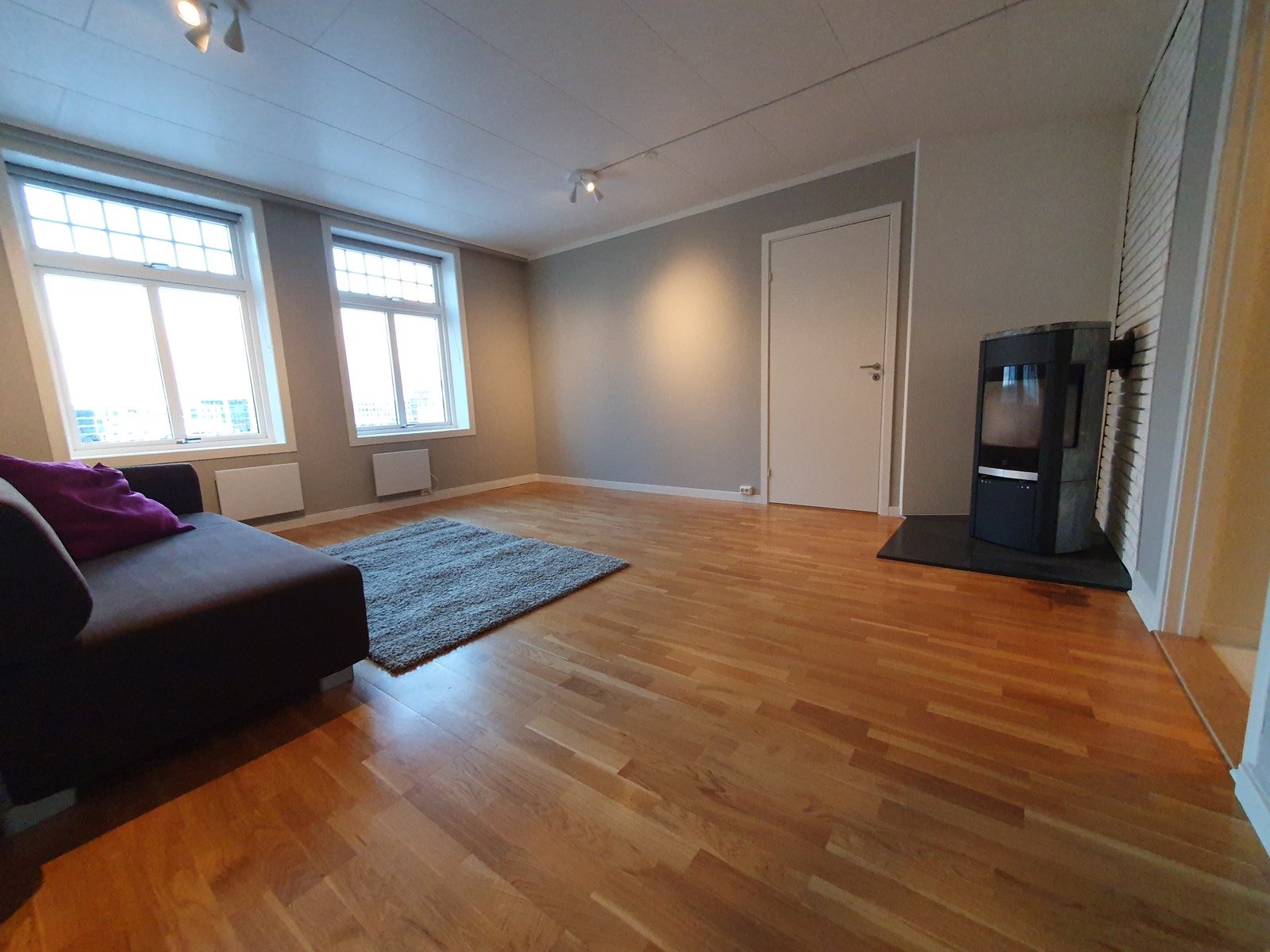 Stue med flott utsikt Galleribilde