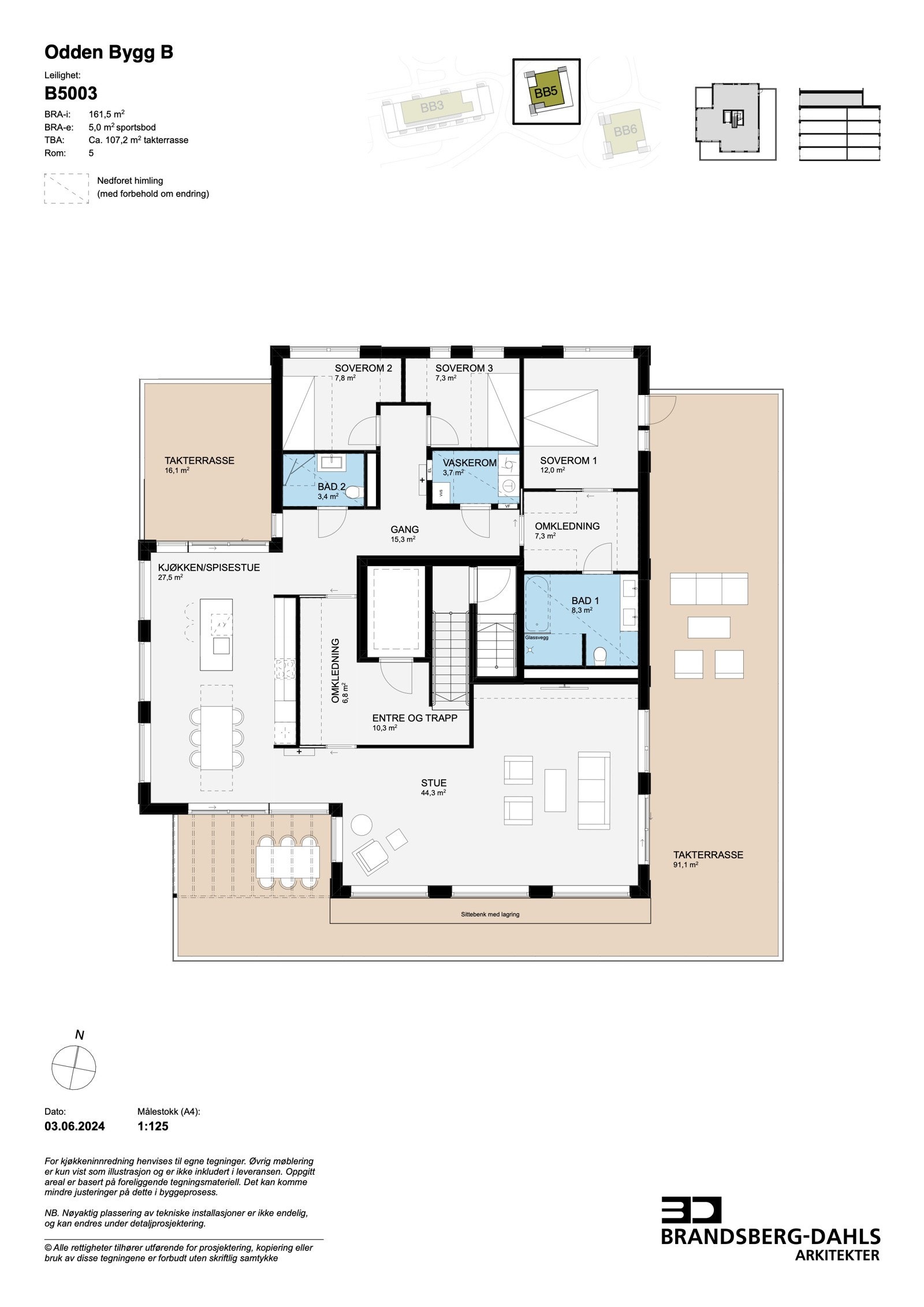 Plantegning B5003 Galleribilde