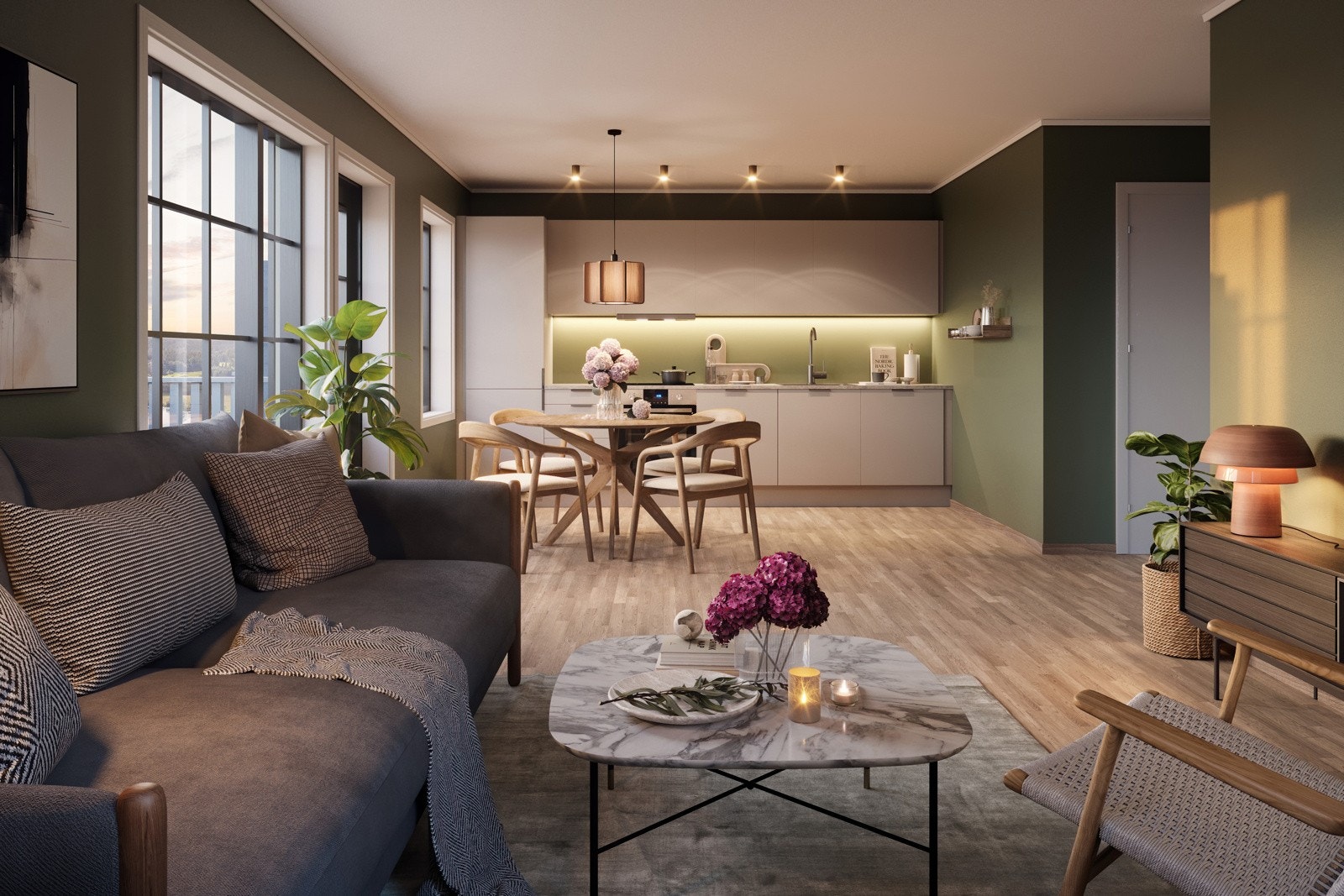 Kjøkken 74m2 Galleribilde