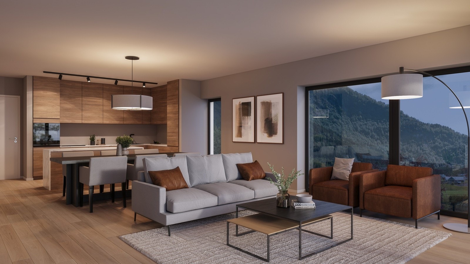 Stove kveld Galleribilde