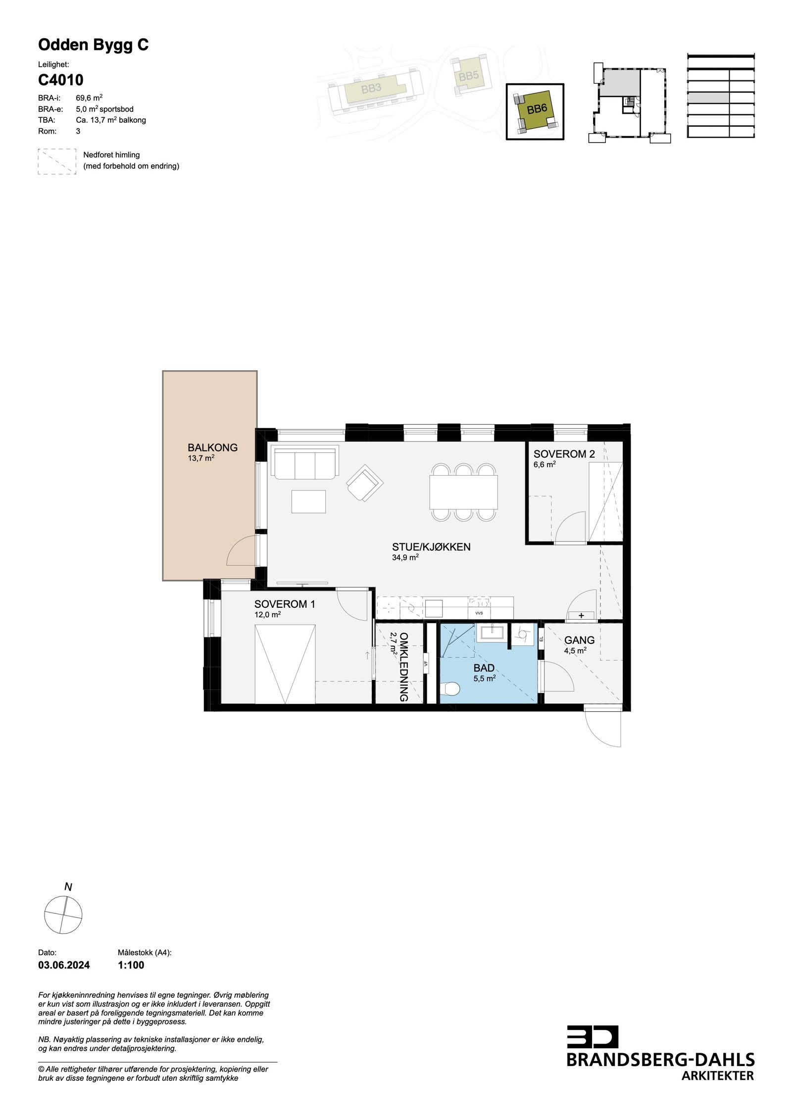 Plantegning C4010 Galleribilde