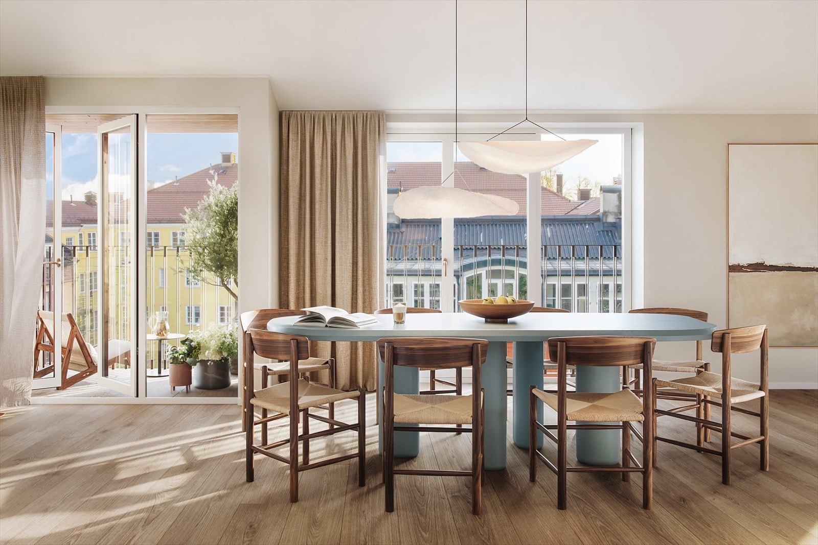 Sjelden anledning. Helt ny toppleilighet med optimale solforhold. Her ligger du alene på toppen med lys fra 3 sider og uhindret utsikt mot Stensparken. Vannbåren gulvvarme. Kun ment som illustrasjon. Galleribilde