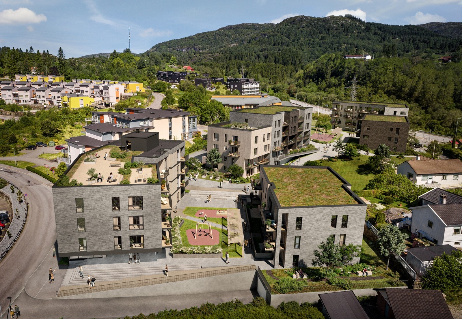 - Kvalitetsleverandøren Axer Eiendom, bygger nå et helt nytt nabolag, like ved Horisont Storsenter - Galleribilde