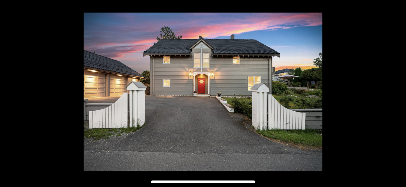 Hybelen ligger i en koselig gate på øvre Stabekk Galleribilde