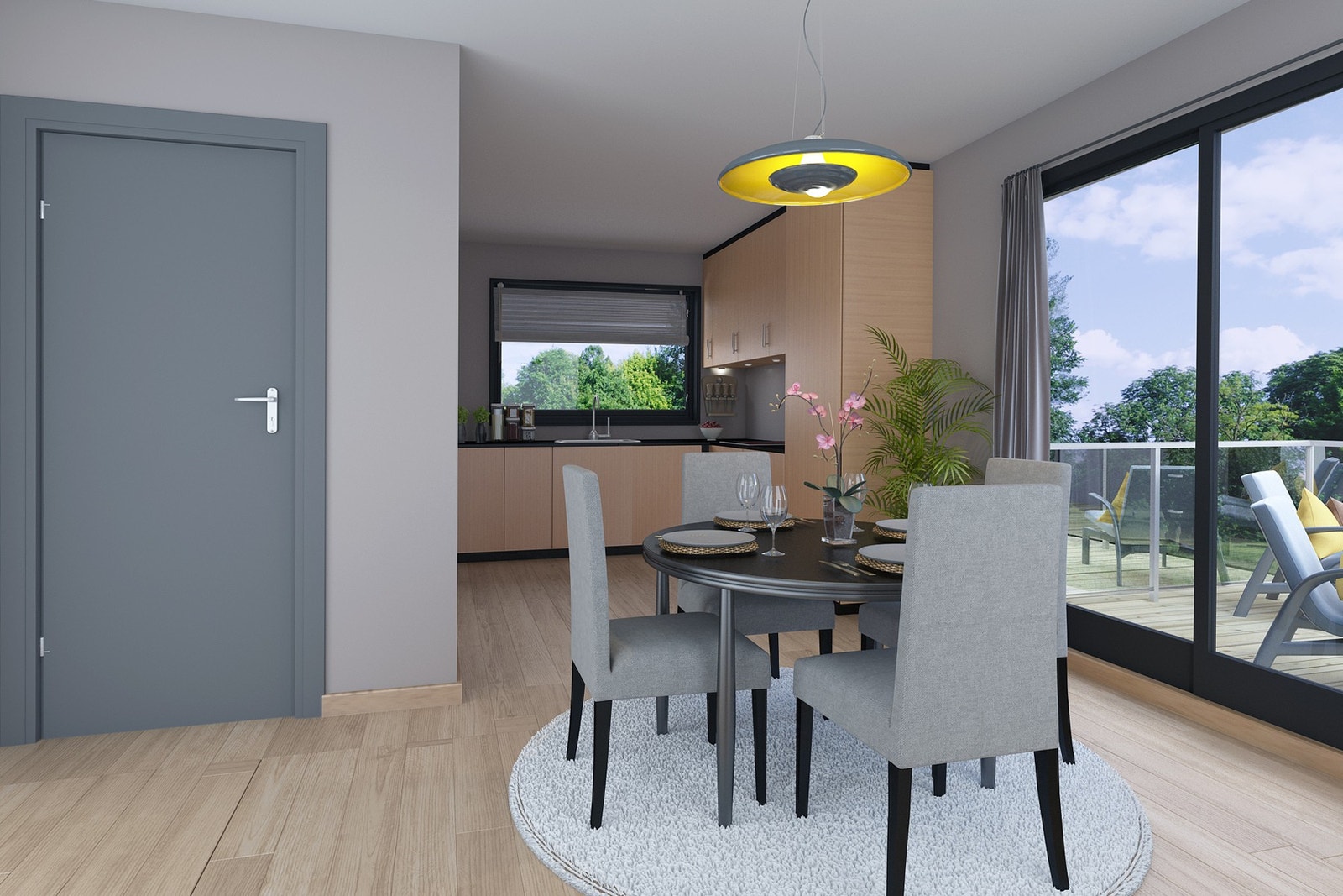 Kjøkken 2. etasje (Illustrasjon - perspektiver kan avvike) Galleribilde