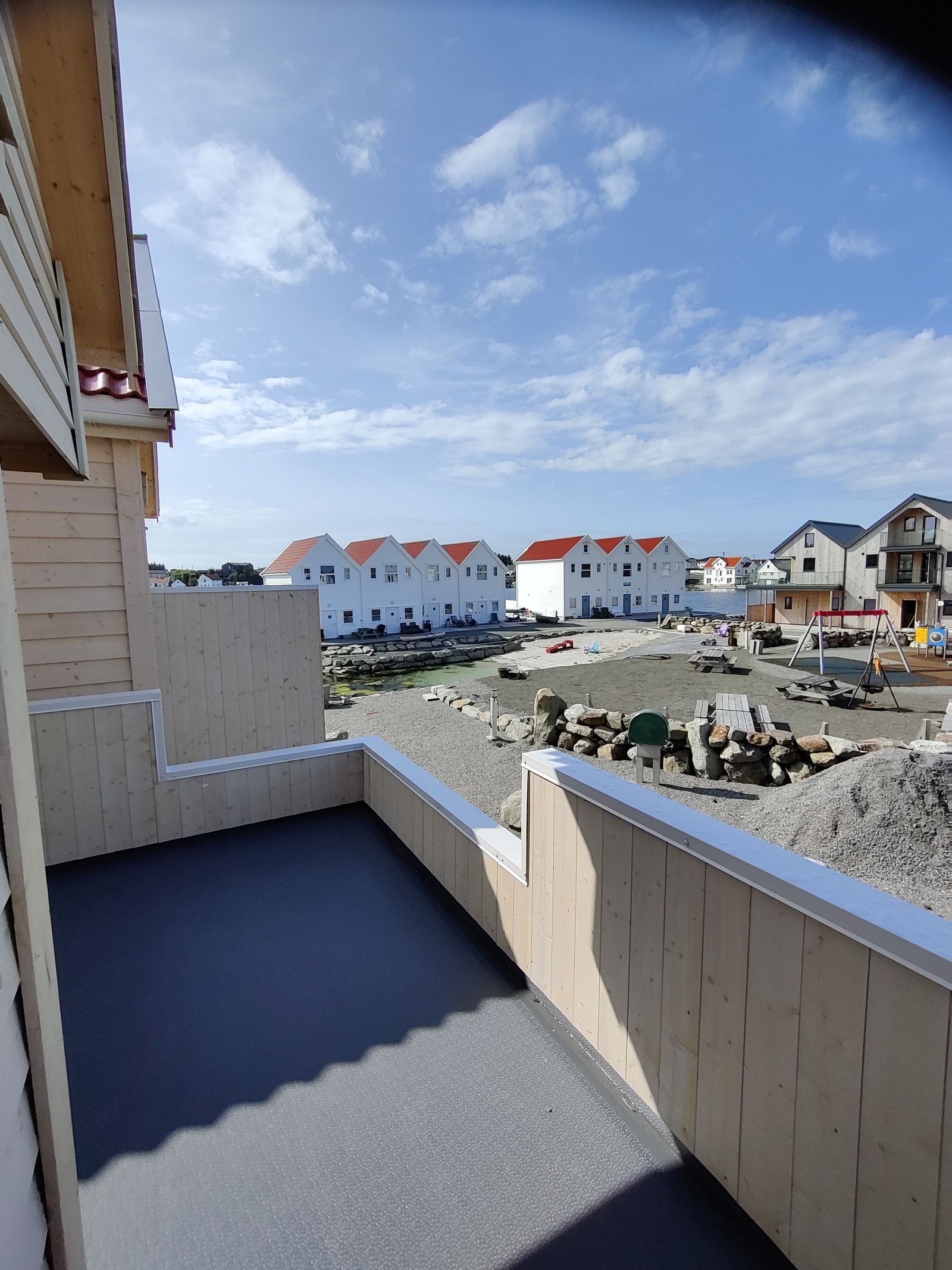 Sol til den går ned i havet Galleribilde
