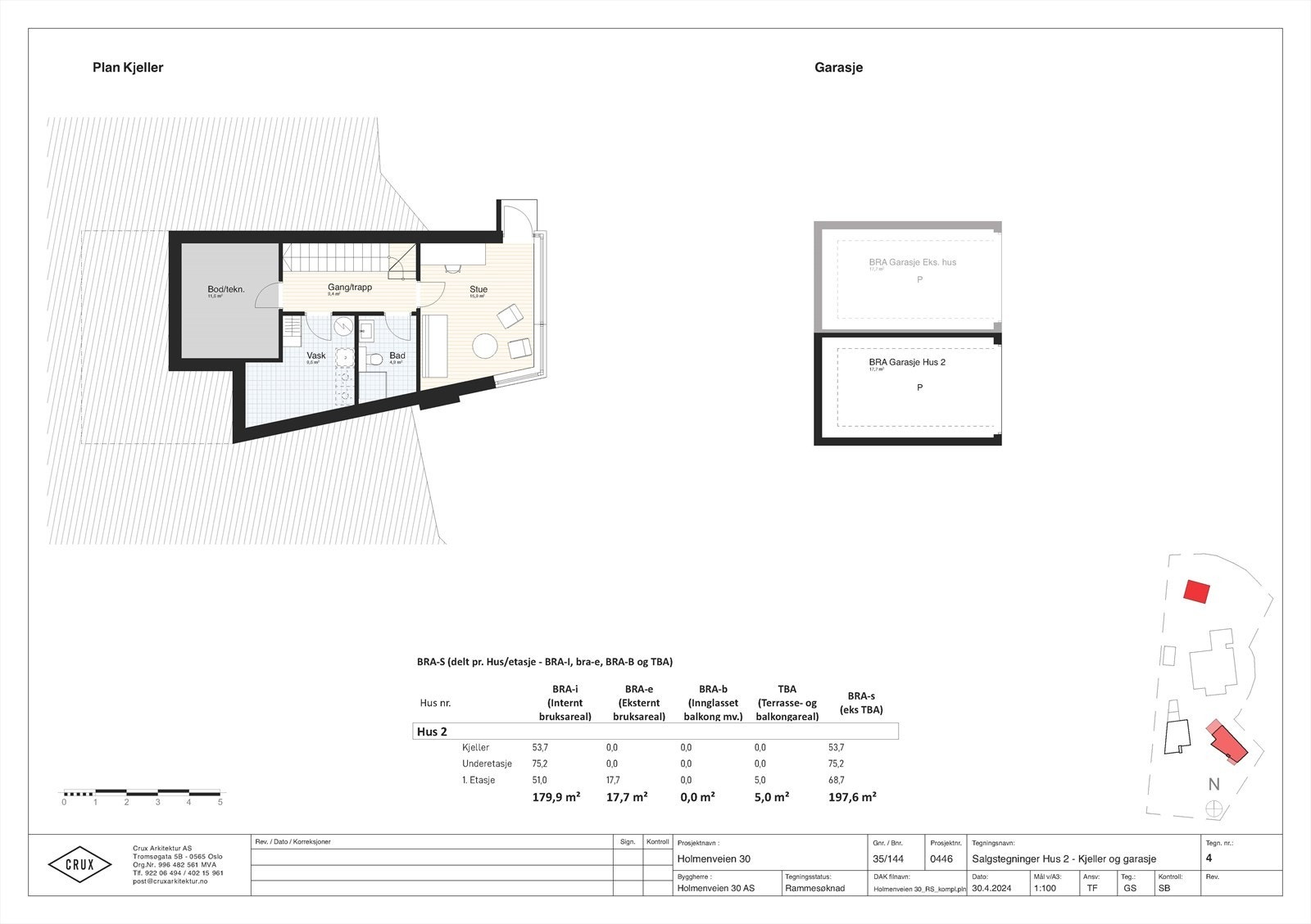 4 Salgstegninger Hus 2 - Kjeller og garasje (002).jpg Galleribilde
