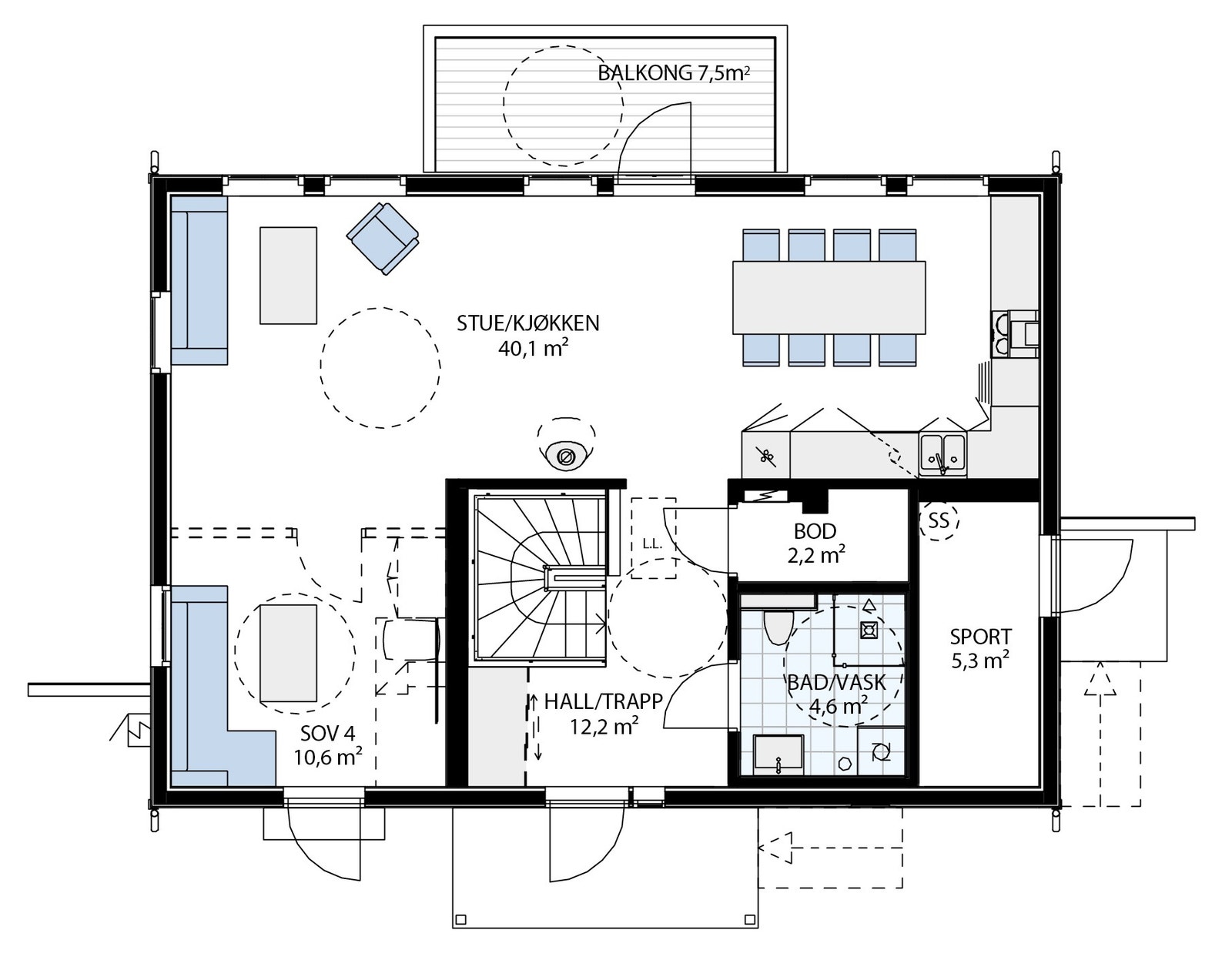 1. etasje Galleribilde