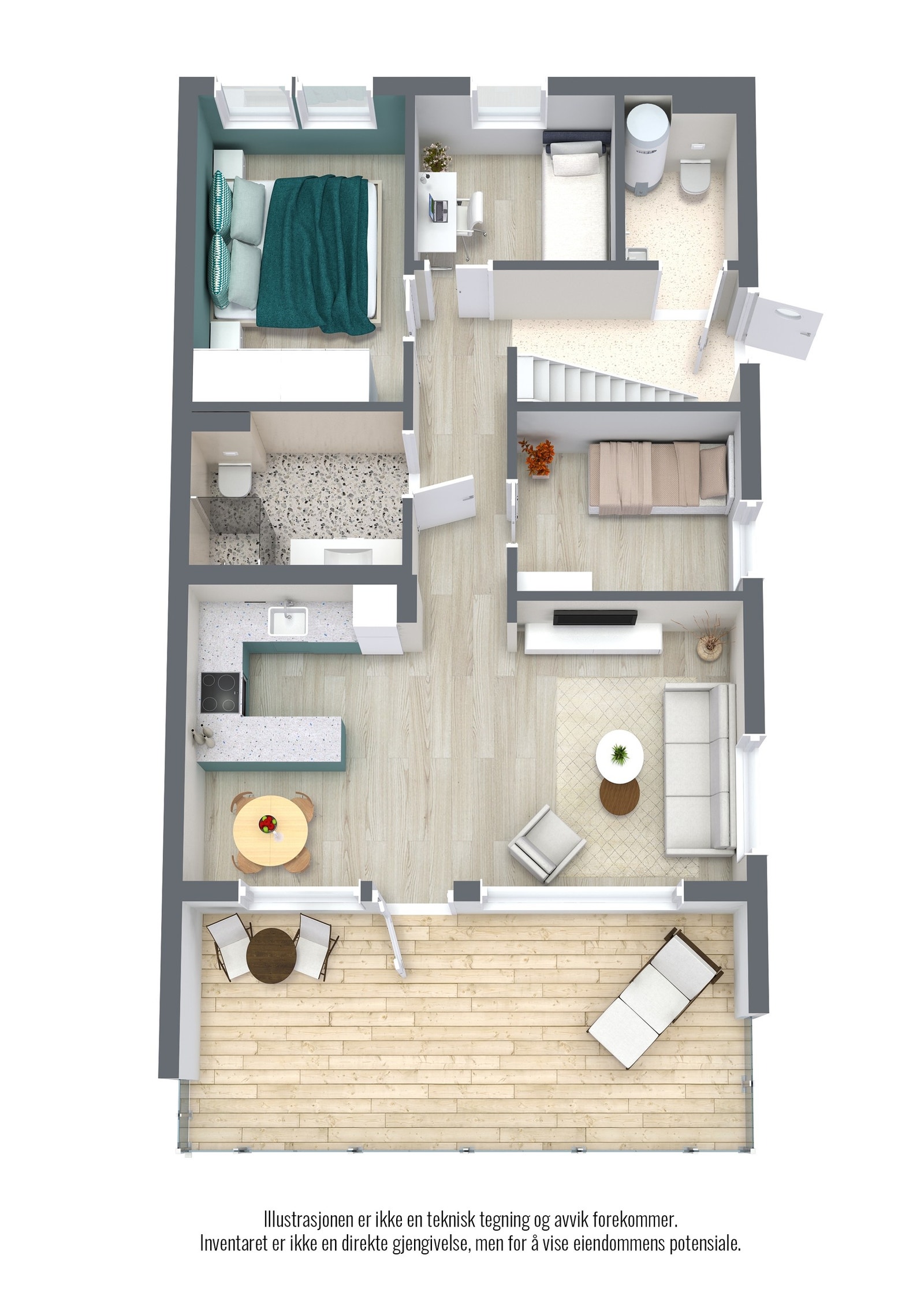 Plantegning hovedetasje Galleribilde