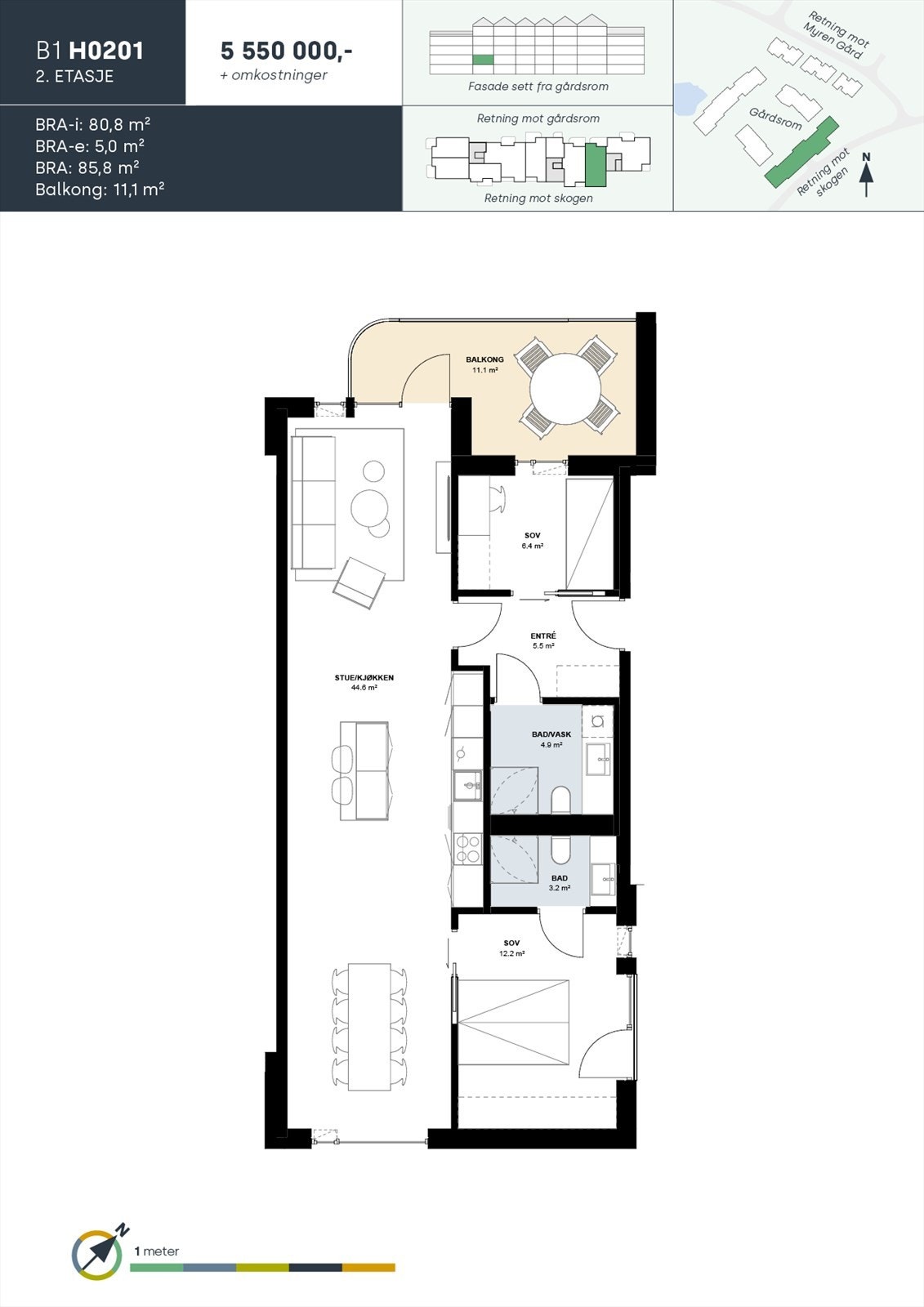 Leilighet B1 H0201 Galleribilde