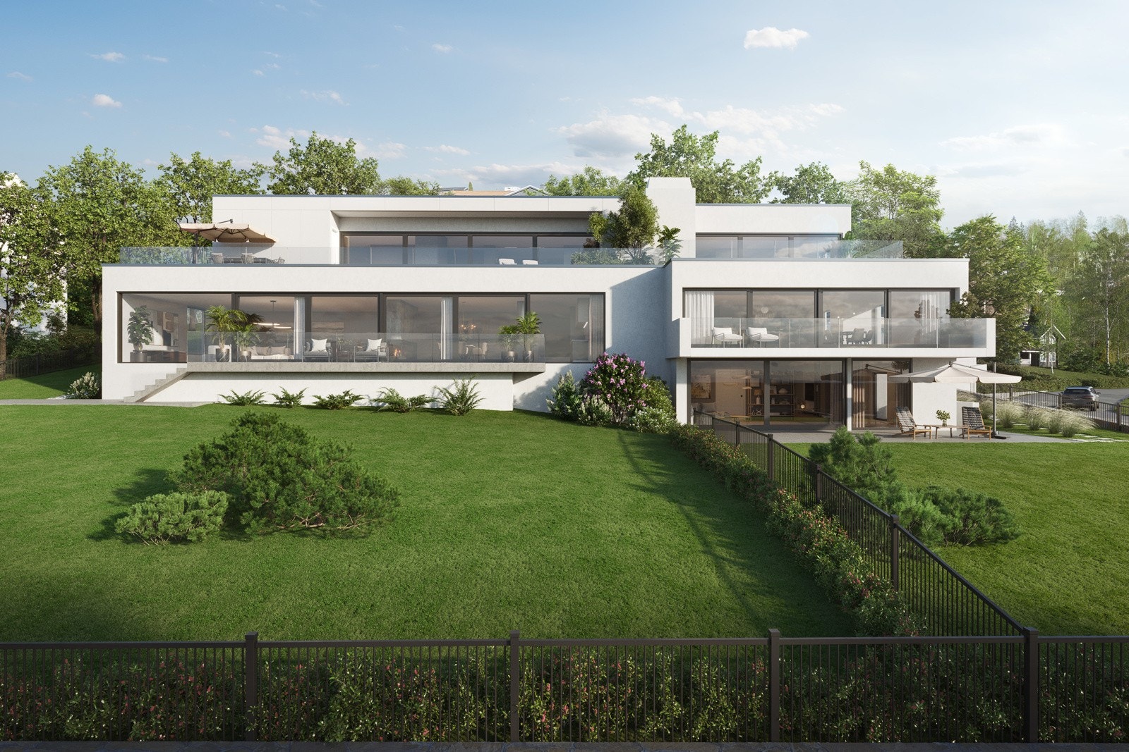 Nordberg - Høyt og fritt med utsikt over Oslo ligger Villa Tandberg med 4 lekre villaleiligheter. Tre av leilighetene er solgt og en siste er nå innflyttingsklar Galleribilde