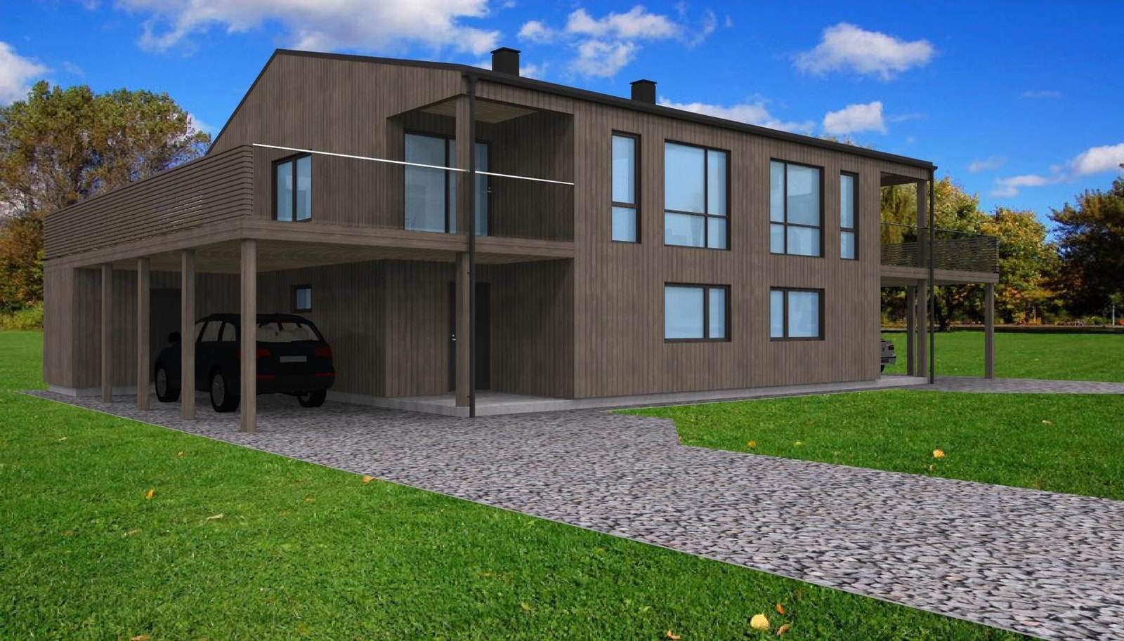 Bjørkmoflata 22 A og Bjørkmoflata 22 B kommer for salg. Galleribilde