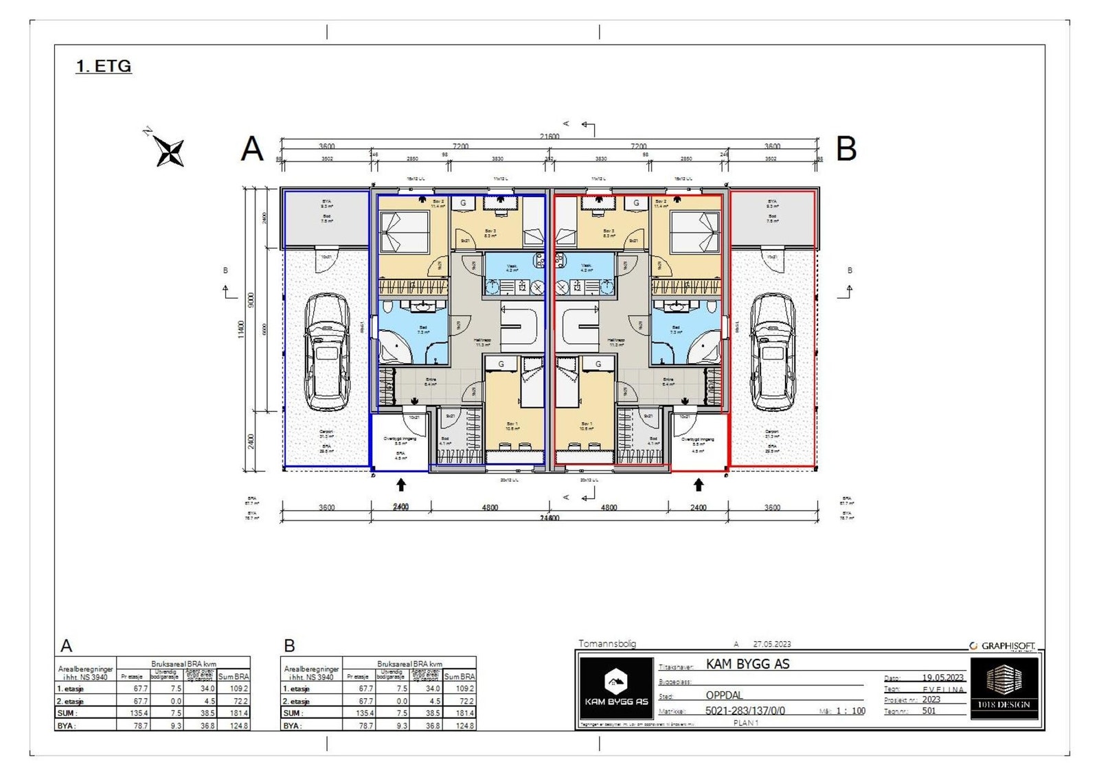Planskisse Galleribilde