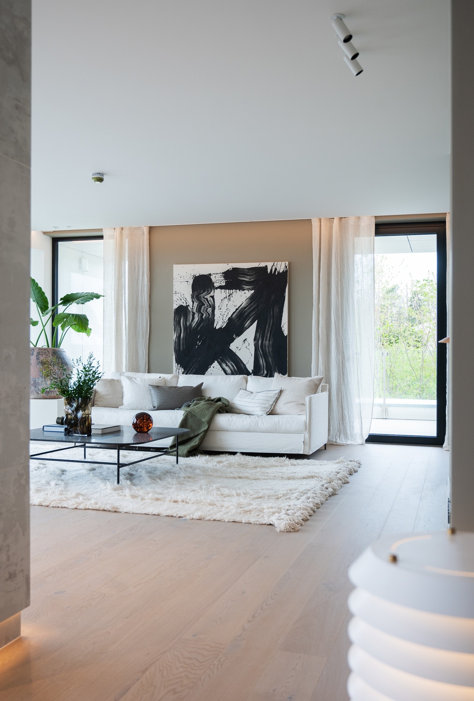 For ekstra brannsikkerhet leveres leiligheten med skjult sprinkleranlegg Galleribilde