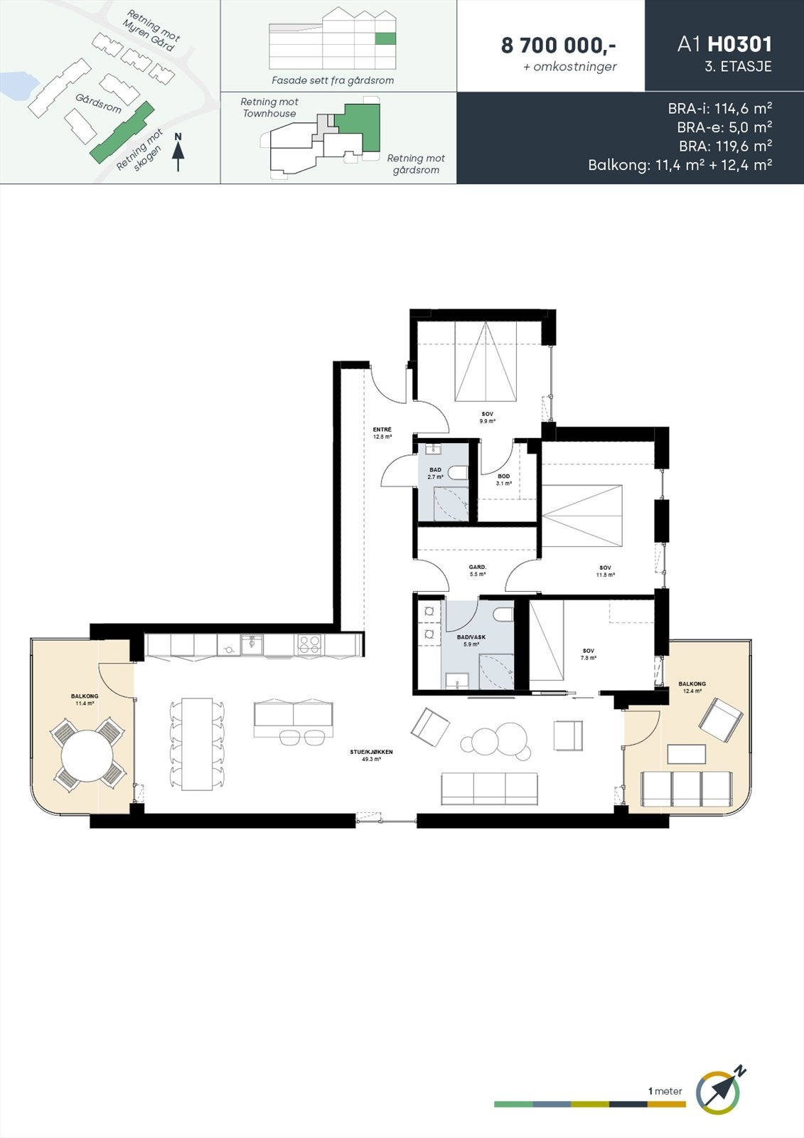 Leilighet A1 H0301 Galleribilde