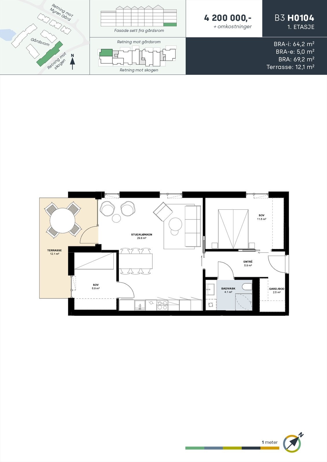 Leilighet B3 H0104 Galleribilde