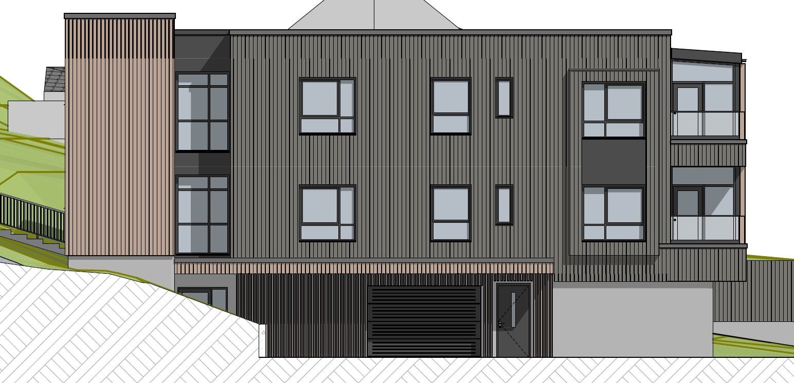 Fasade sett fra vest Galleribilde