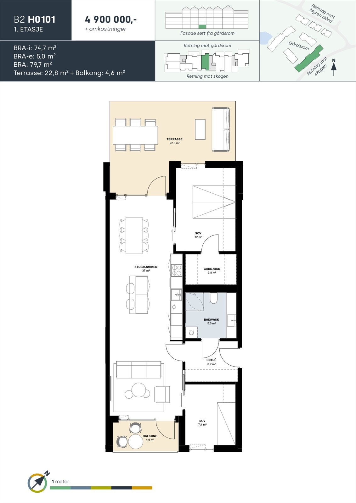 Leilighet B2 H0101 Galleribilde