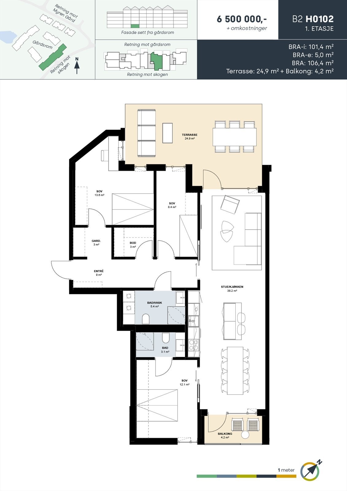 Leilighet B2 H0102 Galleribilde