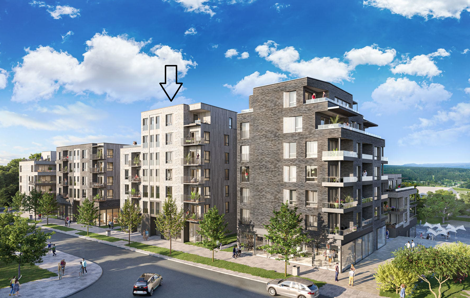 Leiligheten er i 1. etg på bygg E. Galleribilde