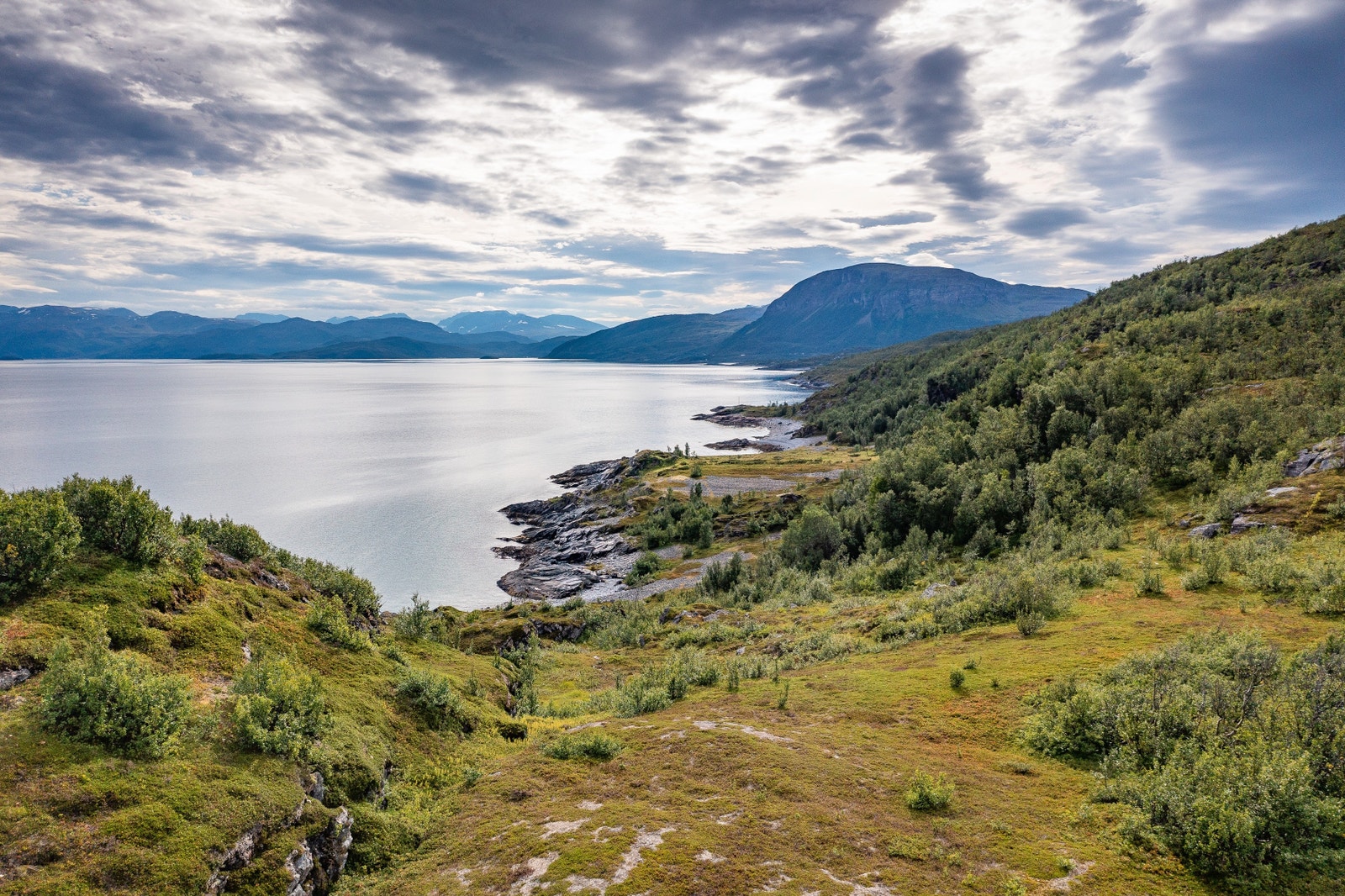 Utsikt fra Torskeneset og innover mot Guggas og Finnbyneset Galleribilde